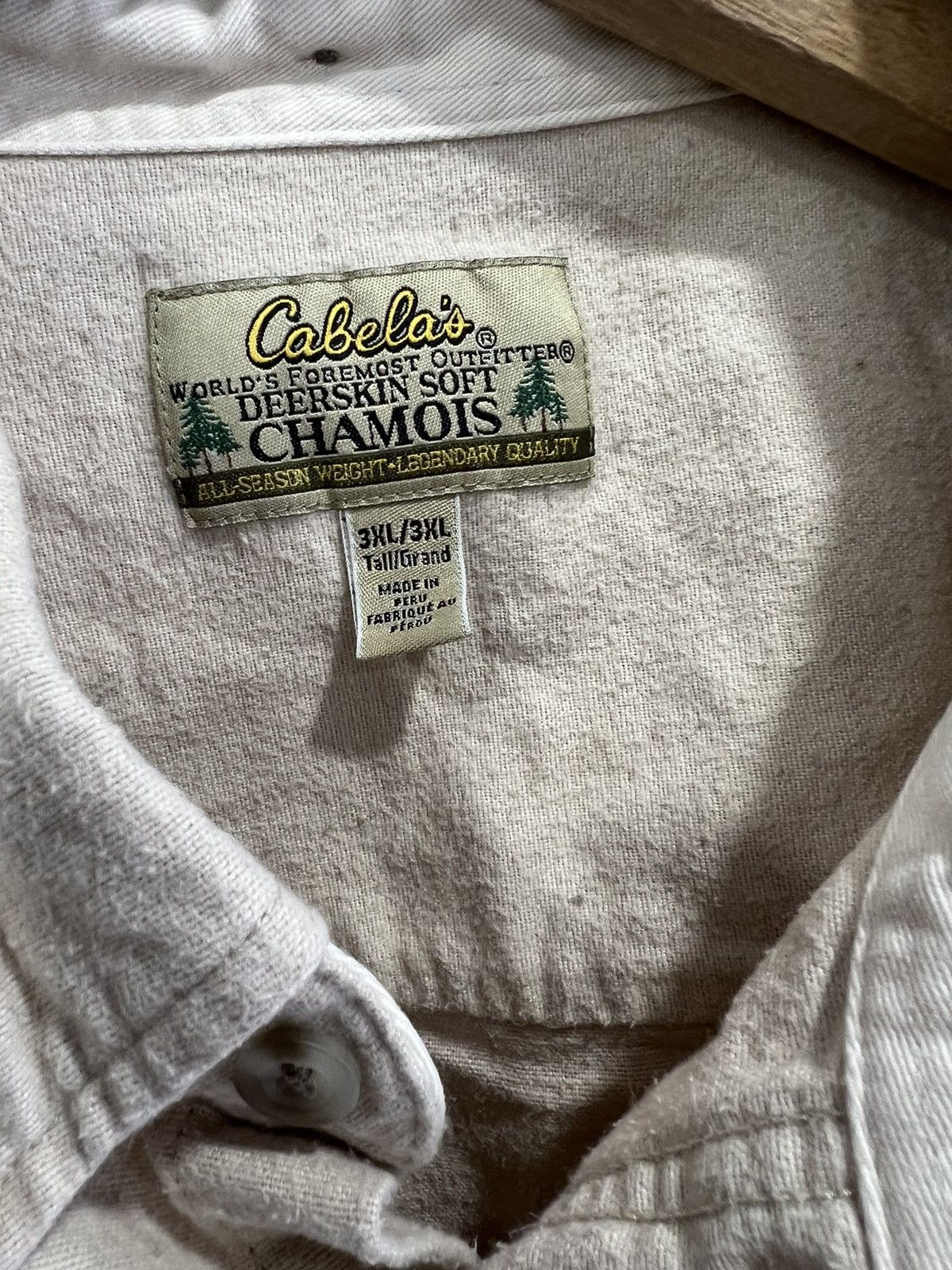 Cabelas Cabelas Chamois Deerskin Soft Button Up Shirt 3XL Size US XXL / EU 58 / 5 - 3 Thumbnail