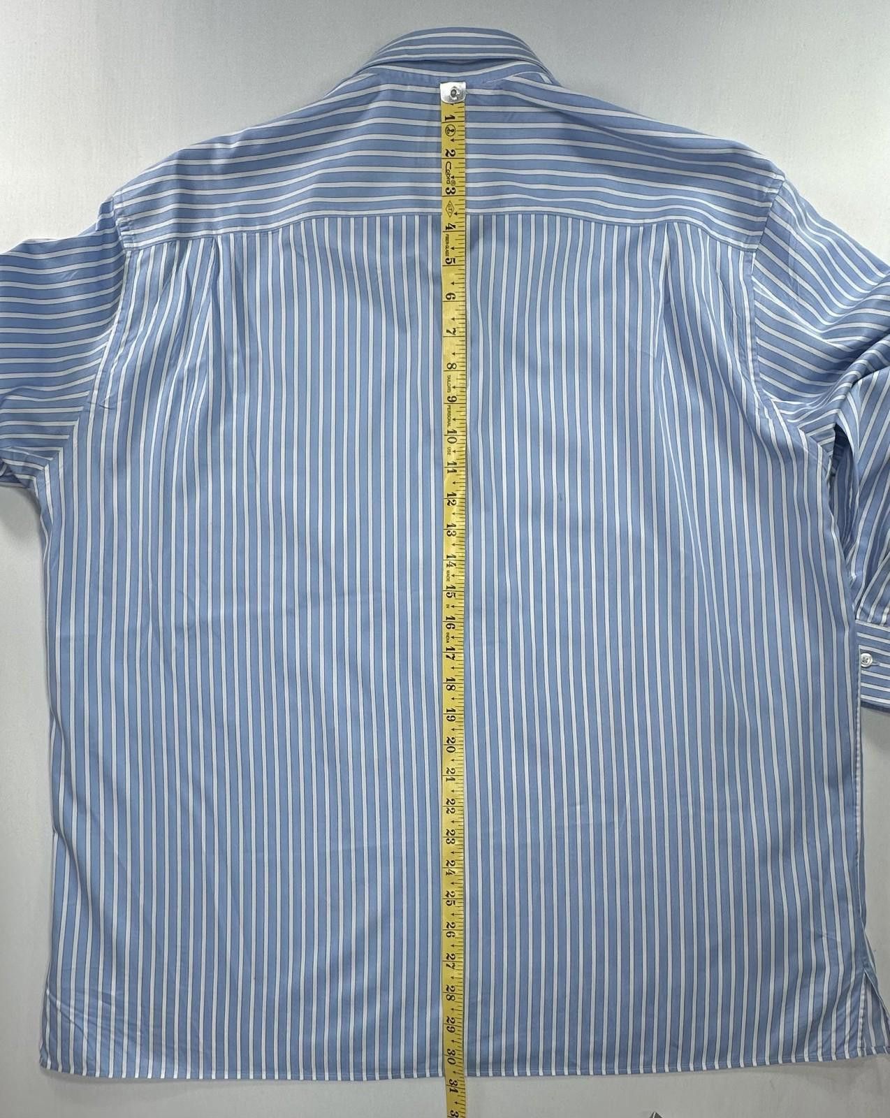 Other Solemare Maus Hoffman Cotton Striped Oxford Blue Mens 3XL Size US XXL / EU 58 / 5 - 3 Thumbnail