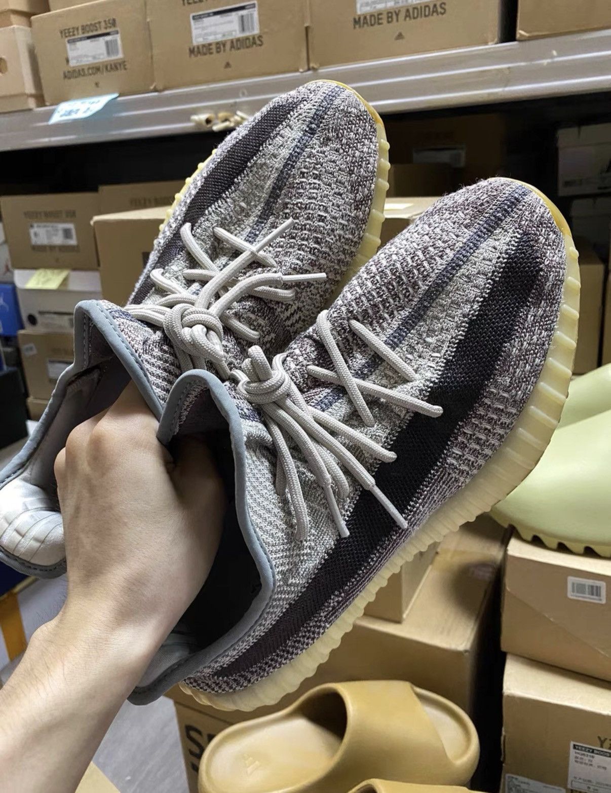Adidas Adidas Yeezy 350 Zyon K37 Size US 9.5 / EU 42-43 - 3 Thumbnail
