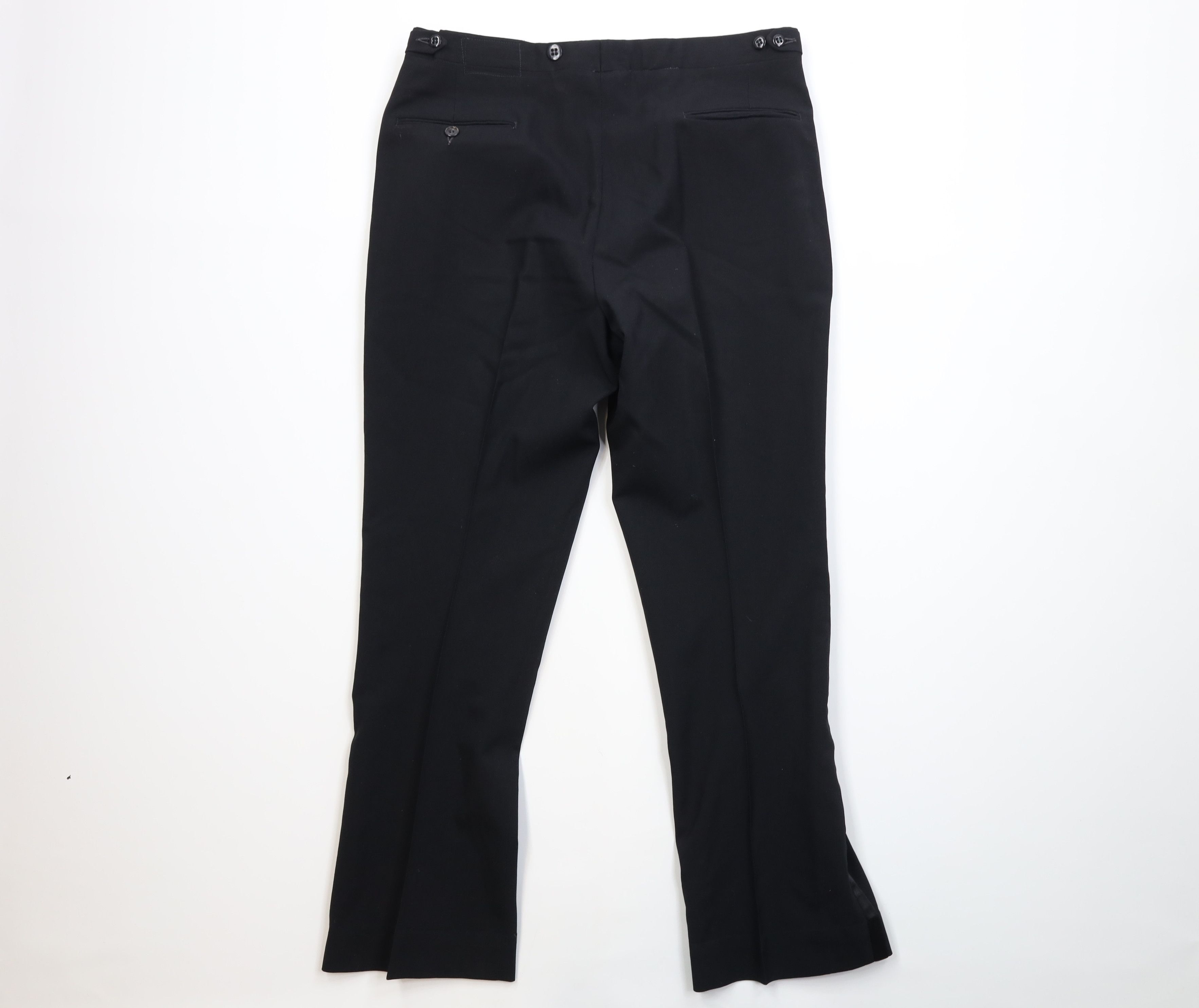 Vintage Vintage 60s 70s Streetwear Wool Flared Tuxedo Pants USA Size US 34 / EU 50 - 10 Thumbnail