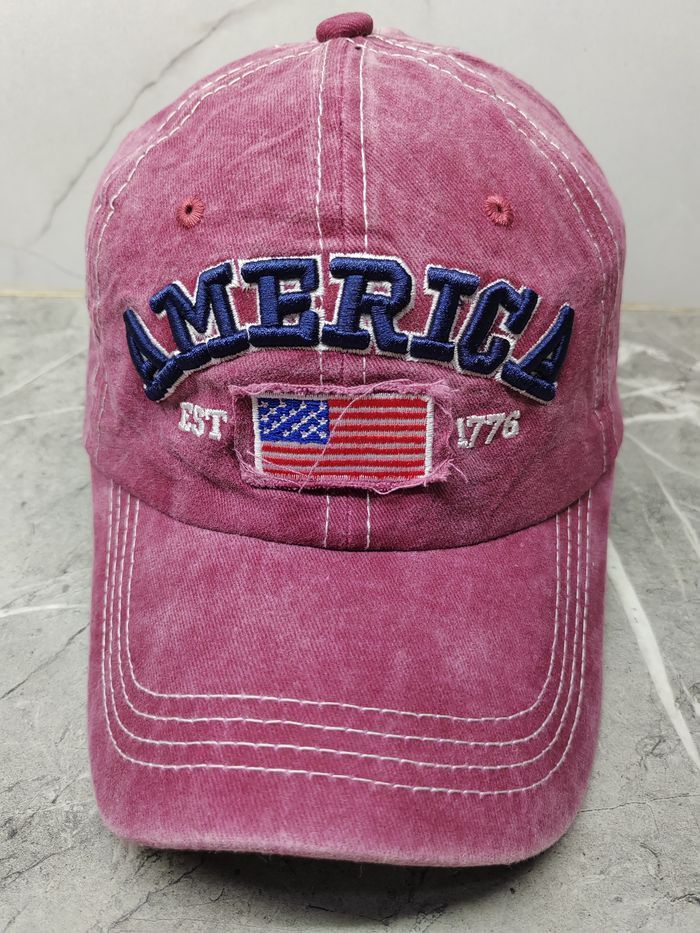 Vintage Vintage America Distressed Style Cap Hat Size ONE SIZE - 2 Thumbnail