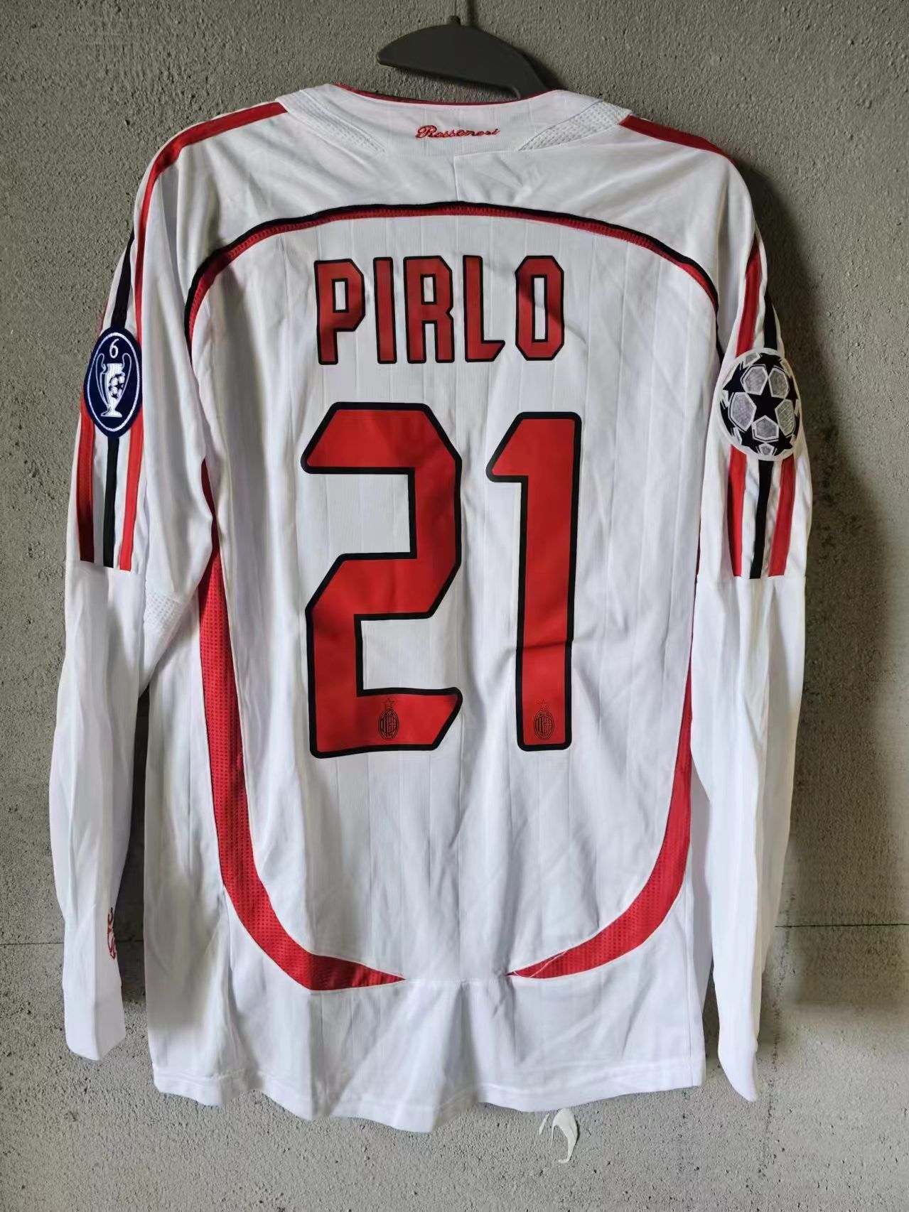 Vintage 06 07 AC Milan #21 Andrea Pirlo Jersey Longsleeve | Grailed