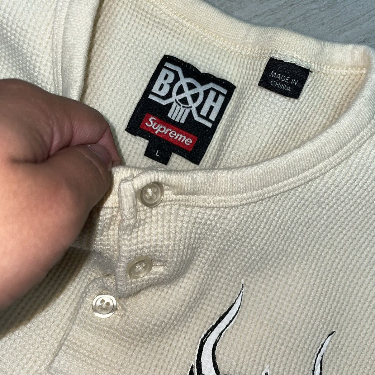 Bounty Hunter × Supreme Supreme Bounty Hunter Waffle Knit Thermal Henley Size US L / EU 52-54 / 3 - 4 Thumbnail