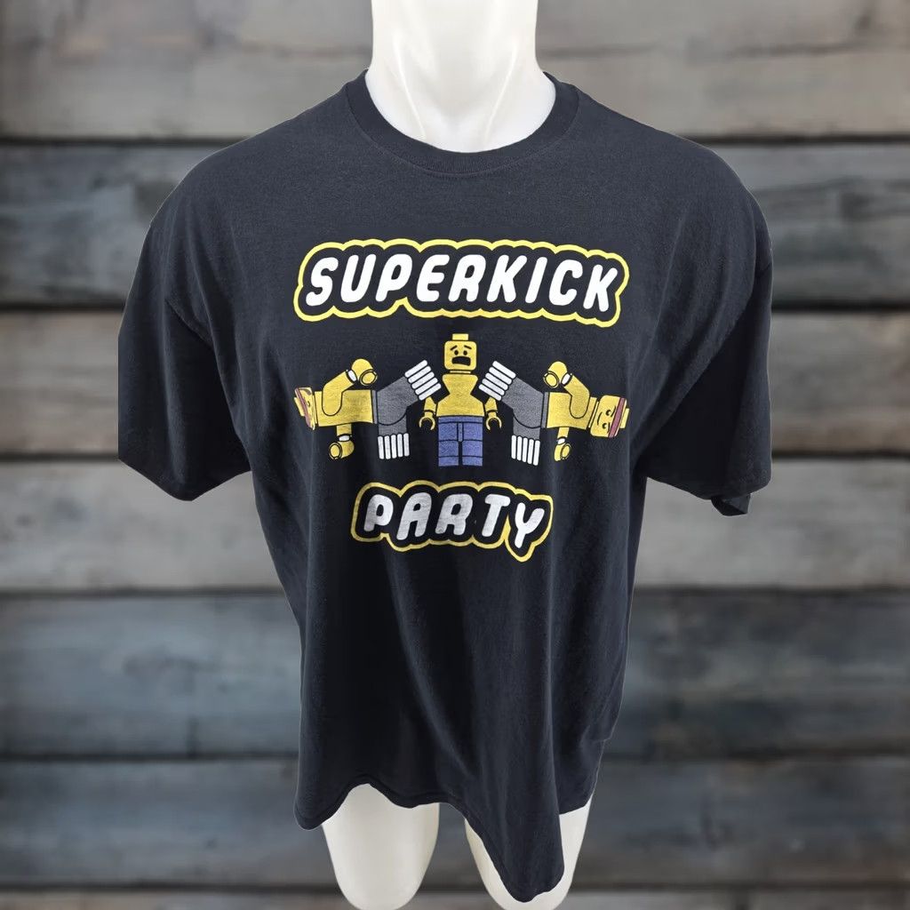 Vintage Pro Wrestling Tees T-Shirt Young Bucks Superkick Party XL Black Short Sleeve Crew Neck Logo Graphic Print Mens XL Size US XL / EU 56 / 4 - 1 Thumbnail