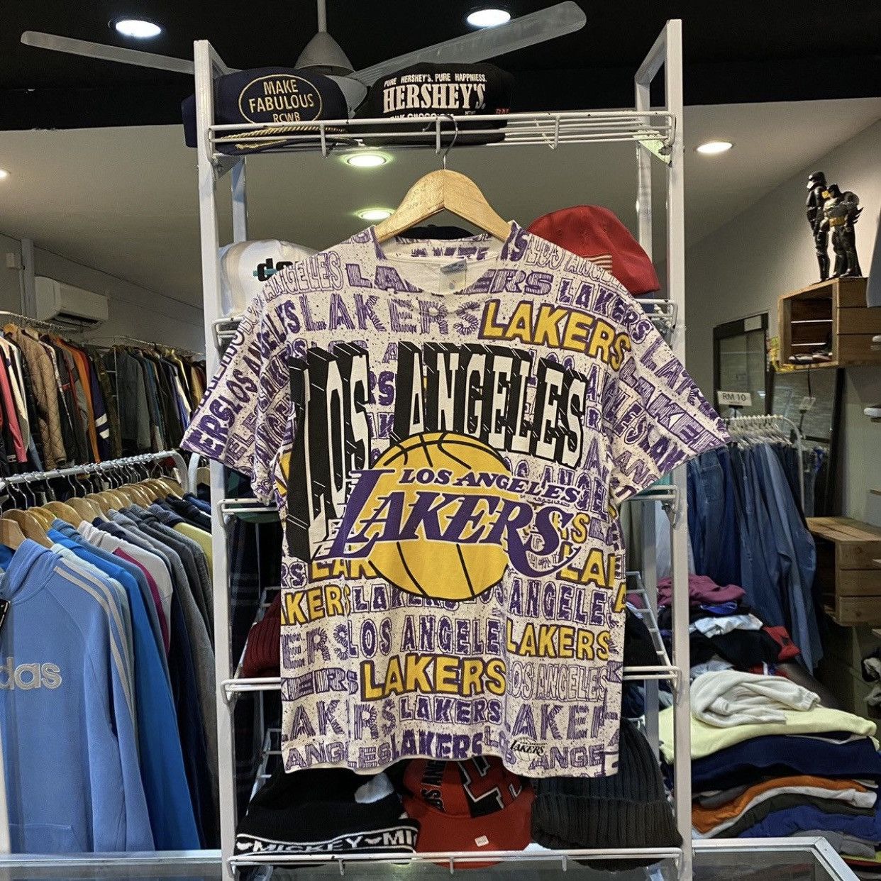 Vintage 90s Salem NBA LA Lakers AOP Tee