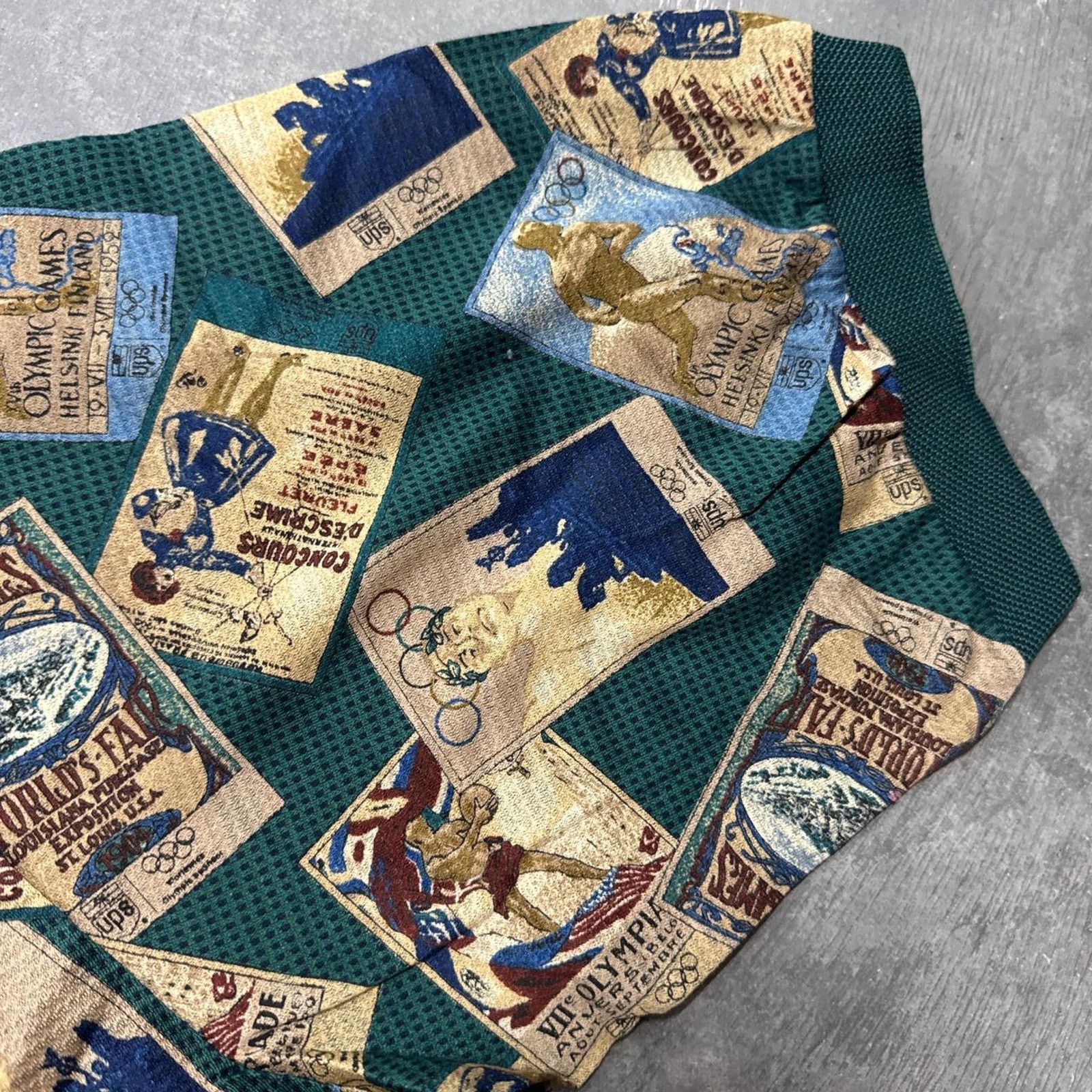 Vintage Vintage Olympic Games all Over Print Bobby Jones Polo Shirt Size US XL / EU 56 / 4 - 4 Thumbnail