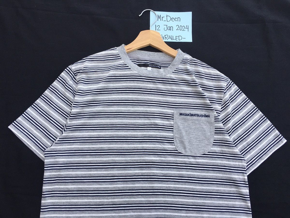 Masaki Matsushima Rare Vintage Masaki Matsushima Stripes Tshirt Size US L / EU 52-54 / 3 - 6 Thumbnail