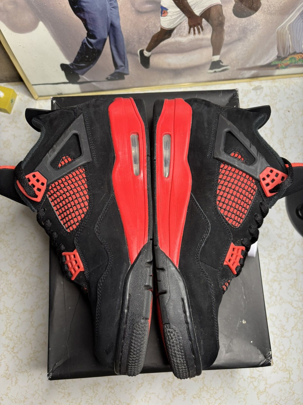 Jordan Brand Jordan Retro 4 ‘red thunder’ Size US 11 / EU 44 - 3 Thumbnail