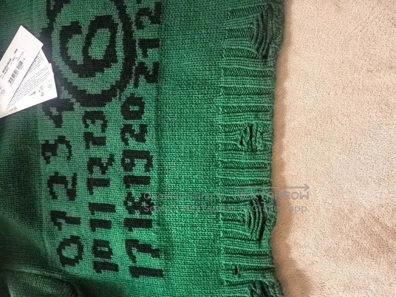 Maison Margiela MM6 Margiela Green Knit Sweater. Size US L / EU 52-54 / 3 - 5 Thumbnail