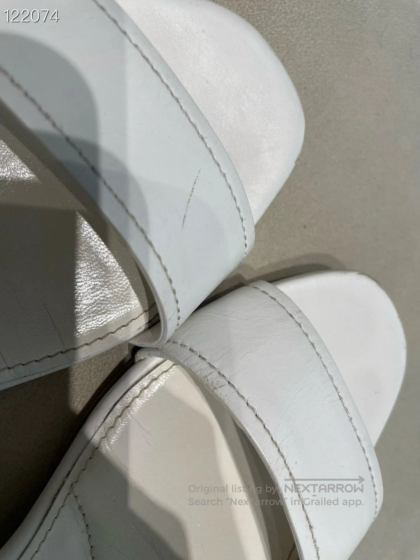 Prada Prada 080634C01 White Simple Sandals. Size US 6.5 / IT 36.5 - 6 Thumbnail
