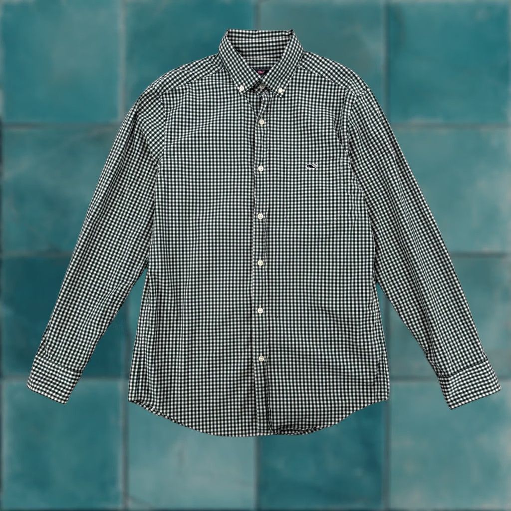 Vineyard Vines Vineyard Vines Classic Fit Trucker Shirt Green Mens S Size Button Down - Preppy Size US S / EU 44-46 / 1 - 1 Thumbnail