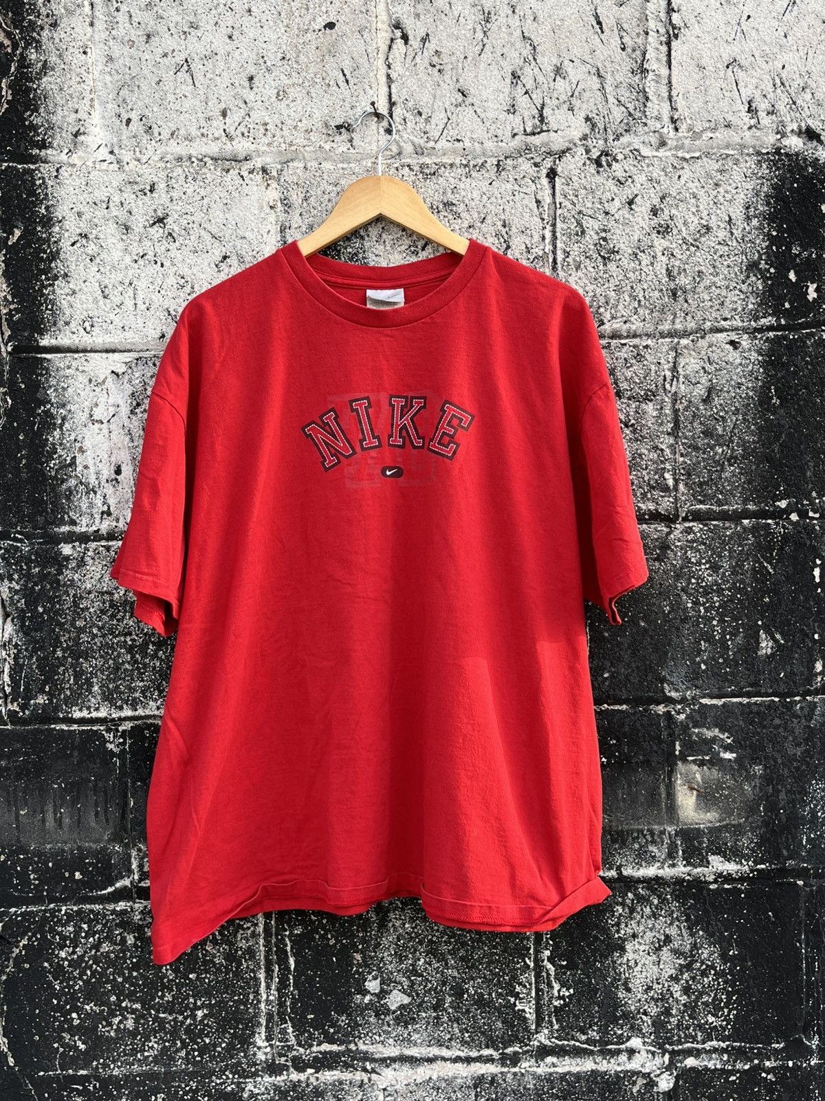 Nike × Vintage Vintage Nike spell out tee shirt boxy streetwear sportswear Size US XXL / EU 58 / 5 - 2 Thumbnail