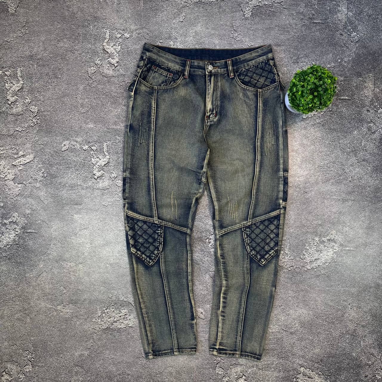 Hysteric Glamour Jeans Dirty Pants Faded Crash Denim Thrashed Y2K Distressed Size US 33 - 1 Thumbnail