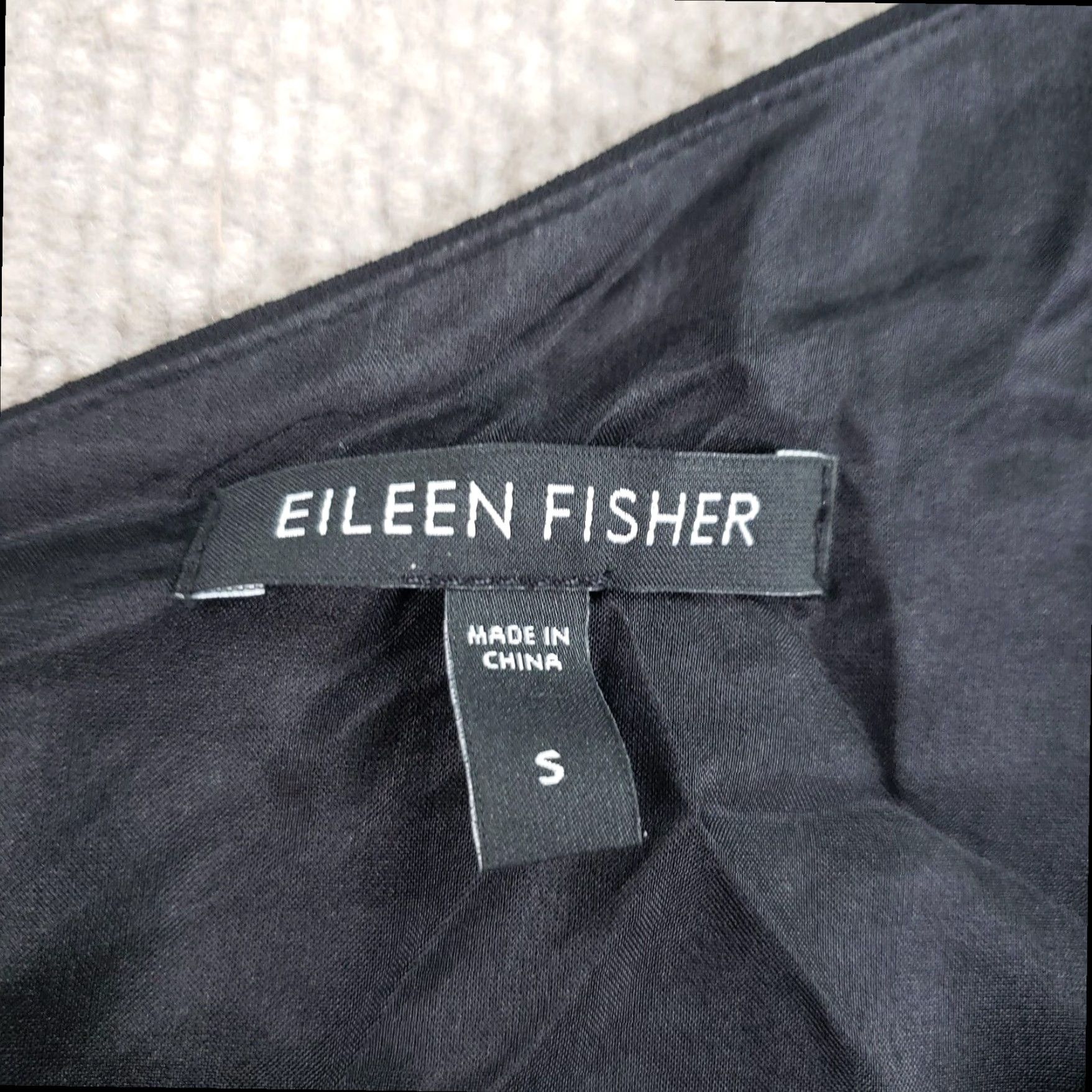 Eileen Fisher Eileen Fisher Black Shift Dress Womens Small Short Sleeveless Lined Size S / US 4 / IT 40 - 5 Thumbnail