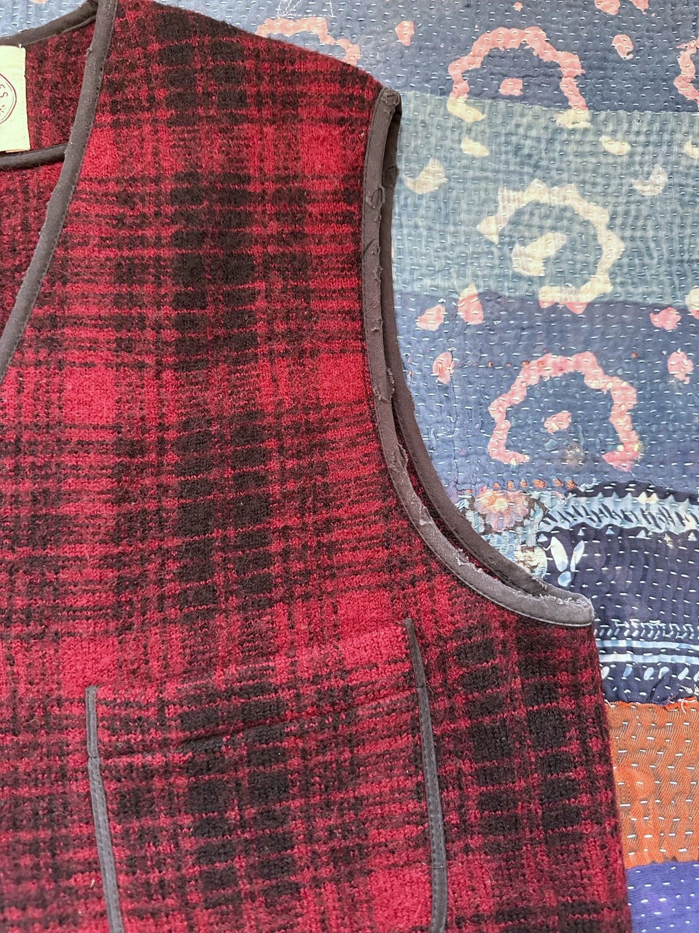 RRL Ralph Lauren RRL Plaid 4-Pocket Vintage Distressed Vest L (M) Size US L / EU 52-54 / 3 - 4 Thumbnail