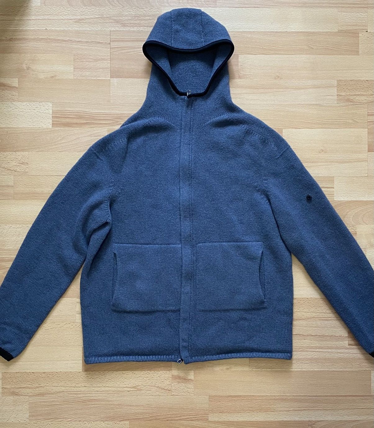 Stone Island Authentic 2004 Stone Island Knitted Full Zip Hoodie Sweater Size US XL / EU 56 / 4 - 1 Thumbnail