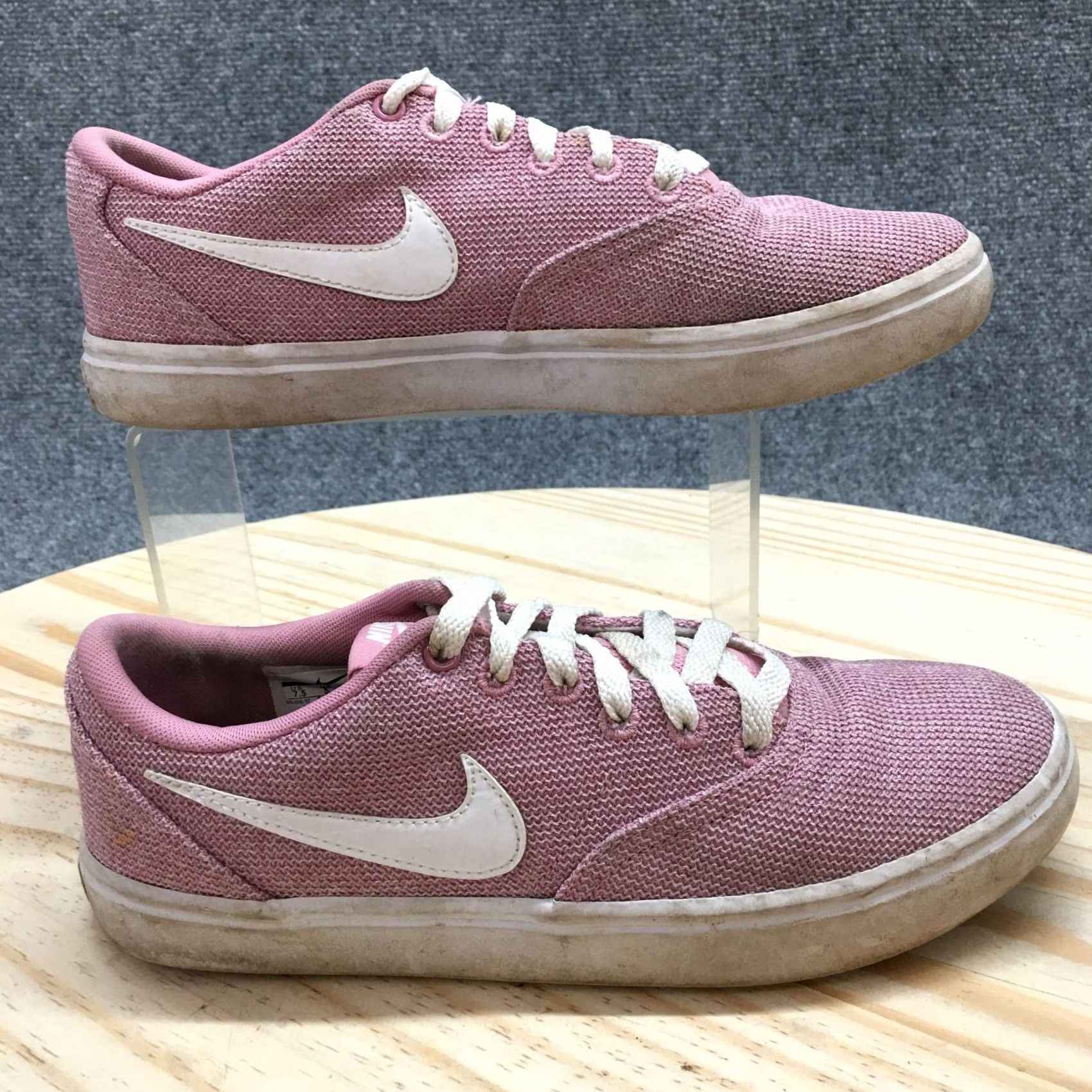 Nike Nike SB Check Low Top Sneakers Womens Pink 7.5 Shoes Skateboarding Casual Athletic 921464-610 Size M / US 6-8 / IT 42-44 - 2 Thumbnail