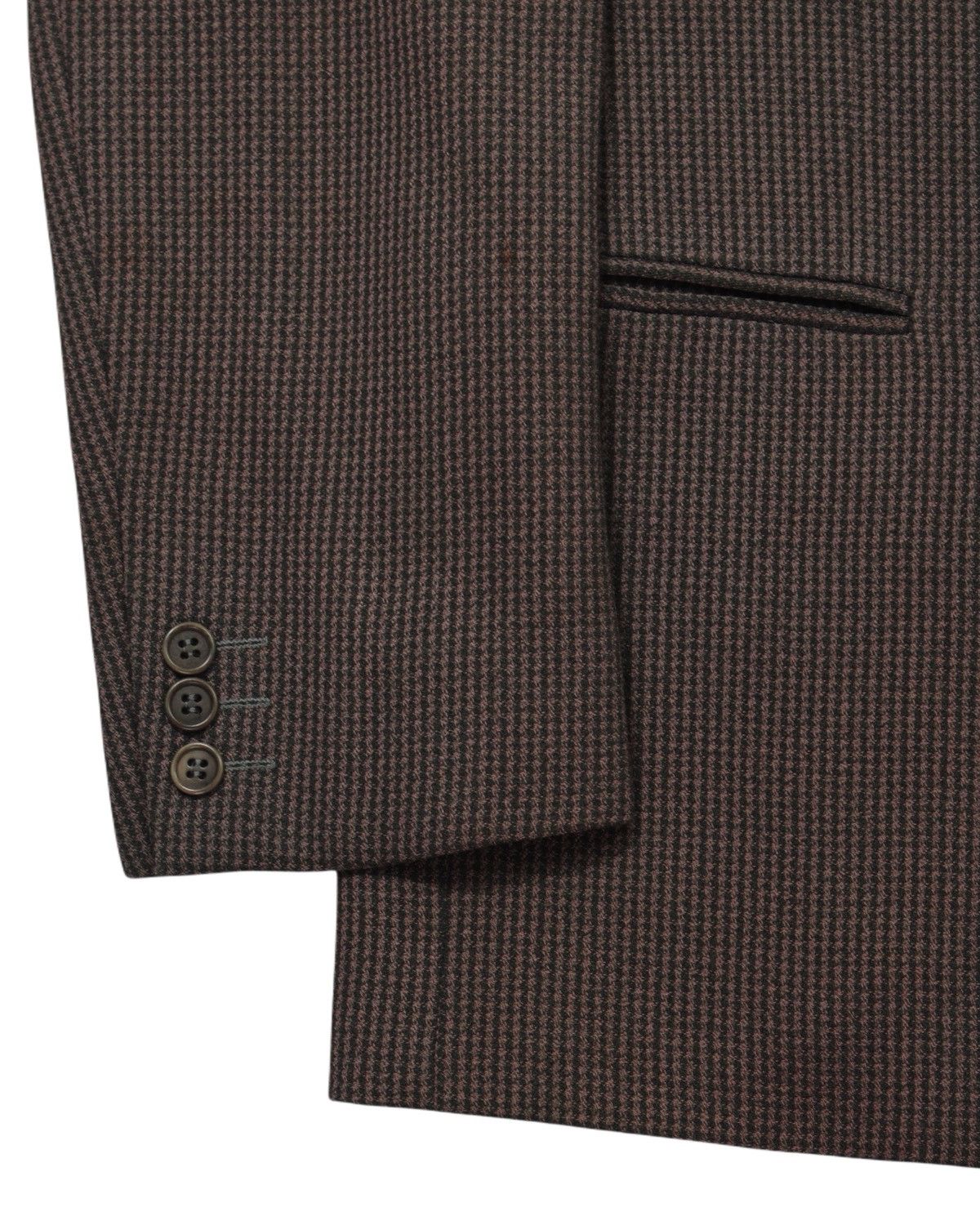 Armani SS2002 EMPORIO ARMANI MICRO-HOUNDSTOOTH WOOL BLEND BLAZER Size US L / EU 52-54 / 3 - 6 Thumbnail