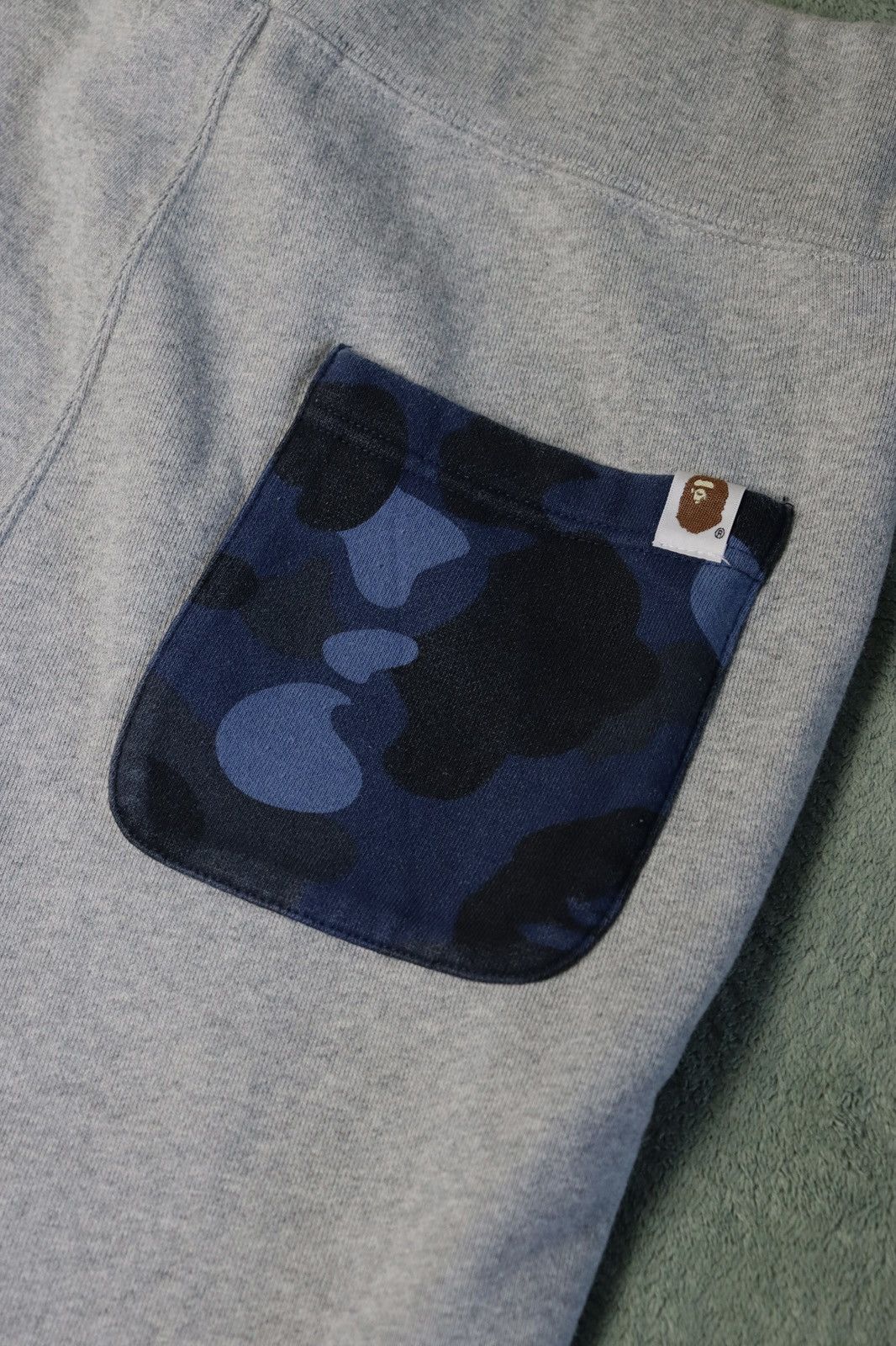 Bape Rare Bape Shark Sweatpants Grey Blue Camo Pocket Y2K Size S Size US 30 / EU 46 - 10 Thumbnail