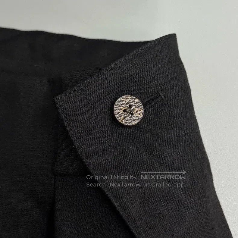 Louis Vuitton Louis Vuitton Black linen irregular skirt Size 37" - 8 Thumbnail