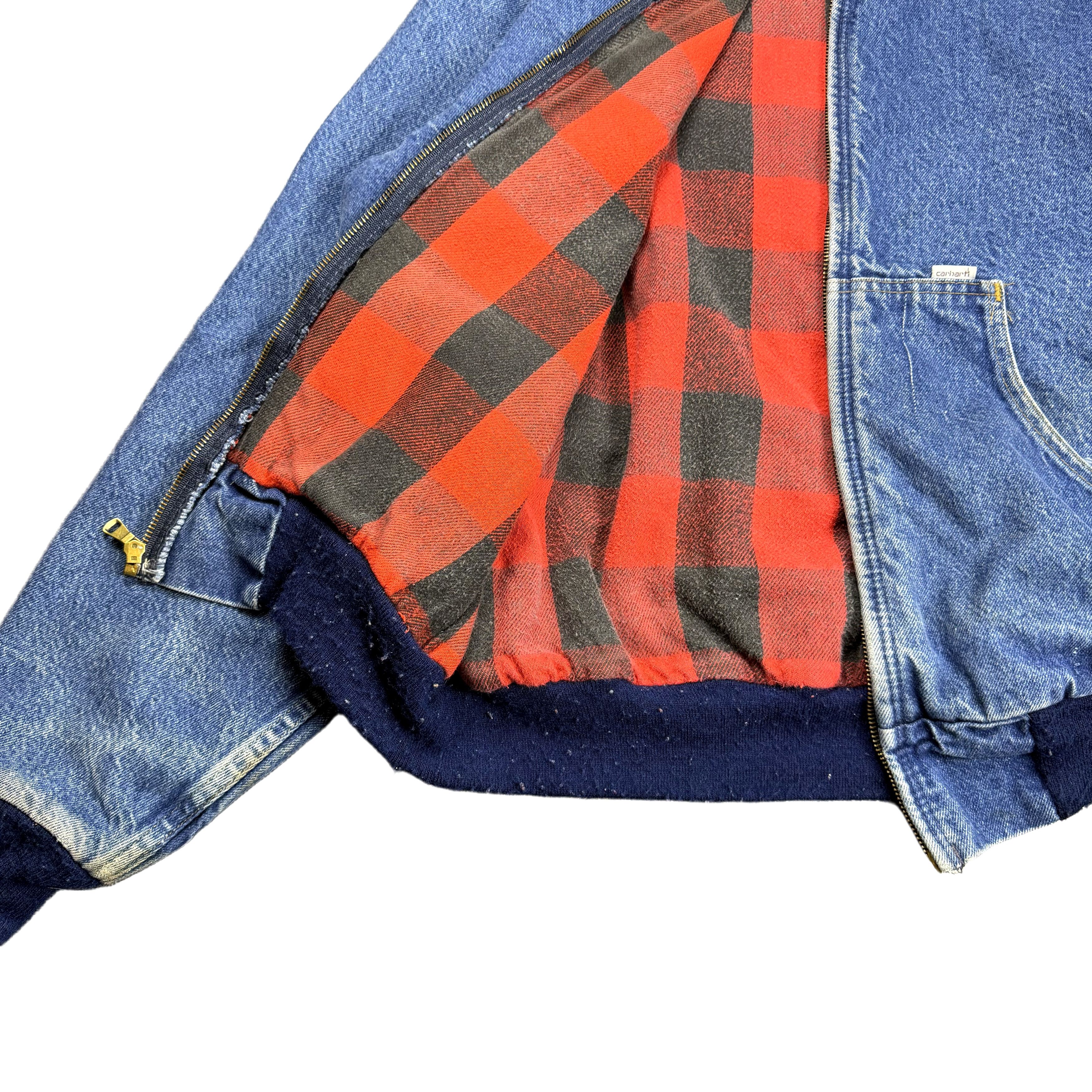 Carhartt Vintage Carhartt Denim 90s Hooded Active Jacket Plaid Medium Size US M / EU 48-50 / 2 - 6 Thumbnail