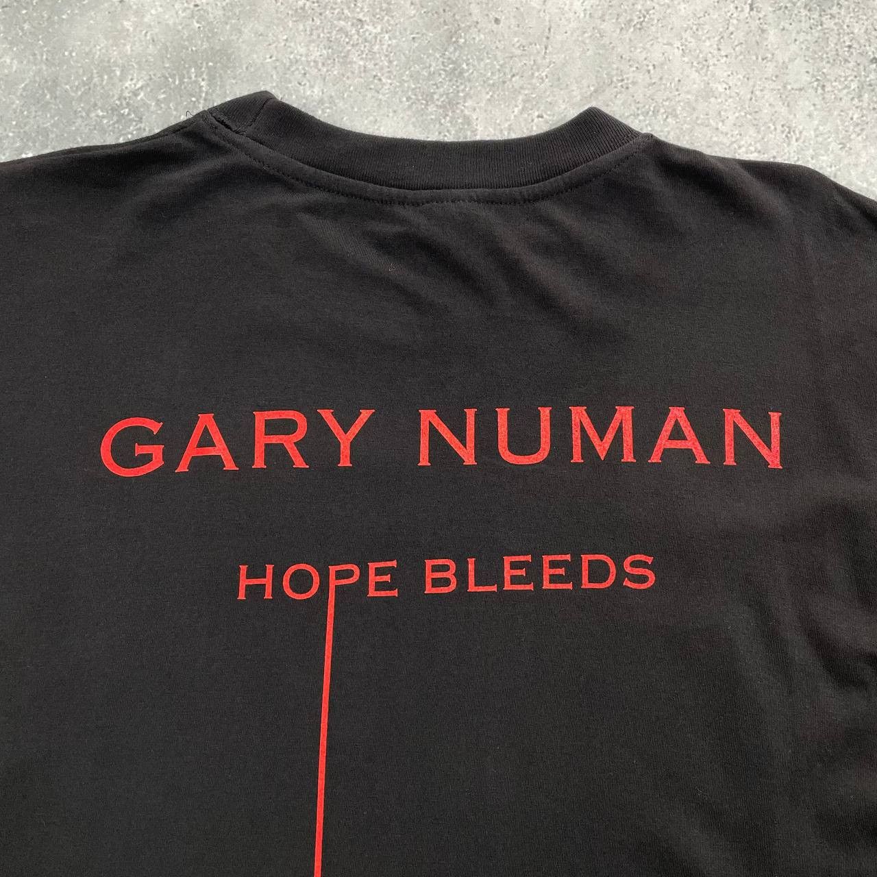 Band Tees × Vintage Vintage 2000s Gary Numan Hope Bleeds Mortal Records T Shirt Size US XL / EU 56 / 4 - 19 Thumbnail