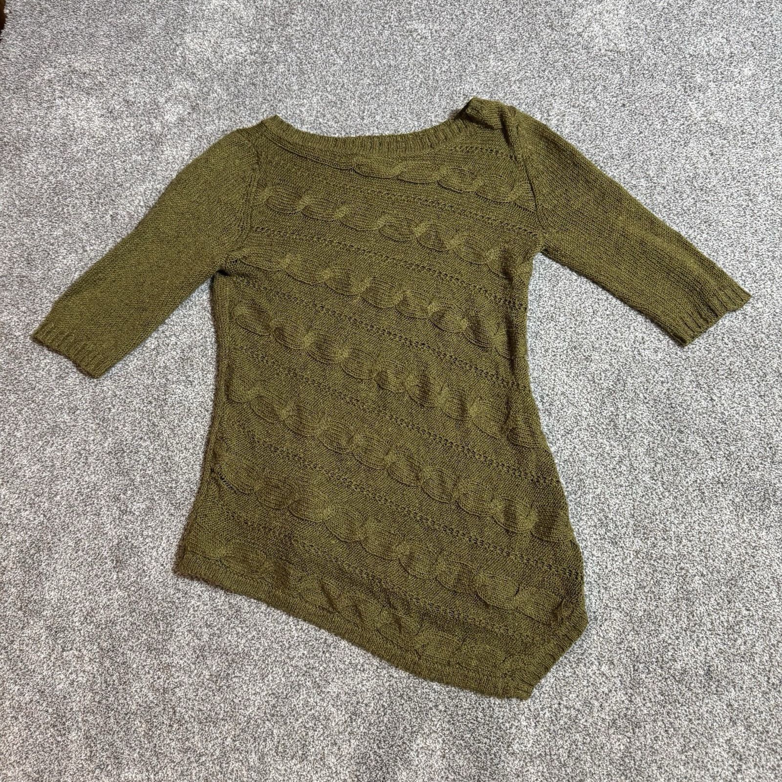Other Cato Sweater Women Medium Asymmetrical Witchy Textured Knit Size M / US 6-8 / IT 42-44 - 1 Thumbnail