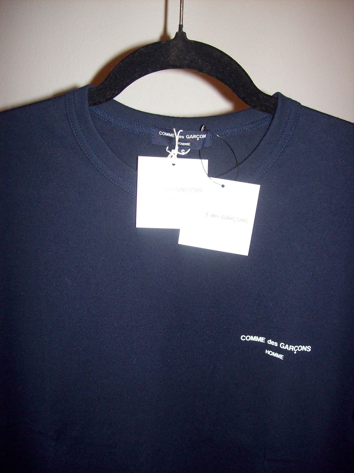 Comme des Garcons Comme Des Garçon Homme Navy Printed Tee Shirt Size US S / EU 44-46 / 1 - 8 Thumbnail