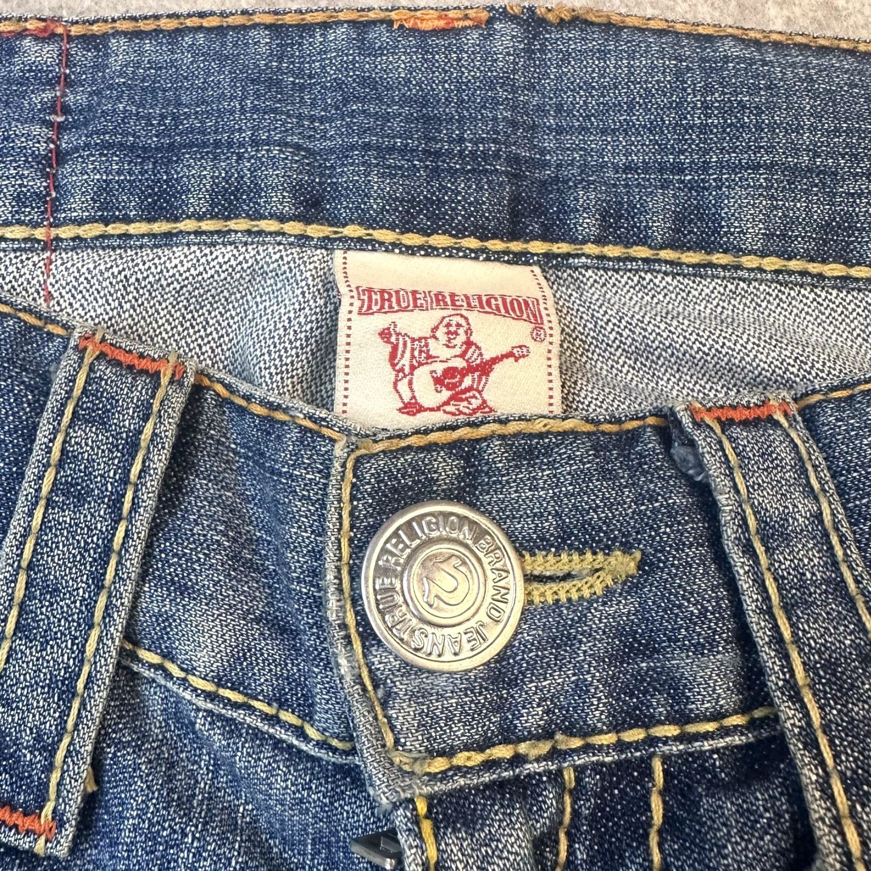 True Religion True Religion Jeans Mens Bootcut 34x33 Blue Joey Big T Denim Jeans White? (Note: Ensure only words from original title) Size US 30 / EU 46 - 5 Thumbnail