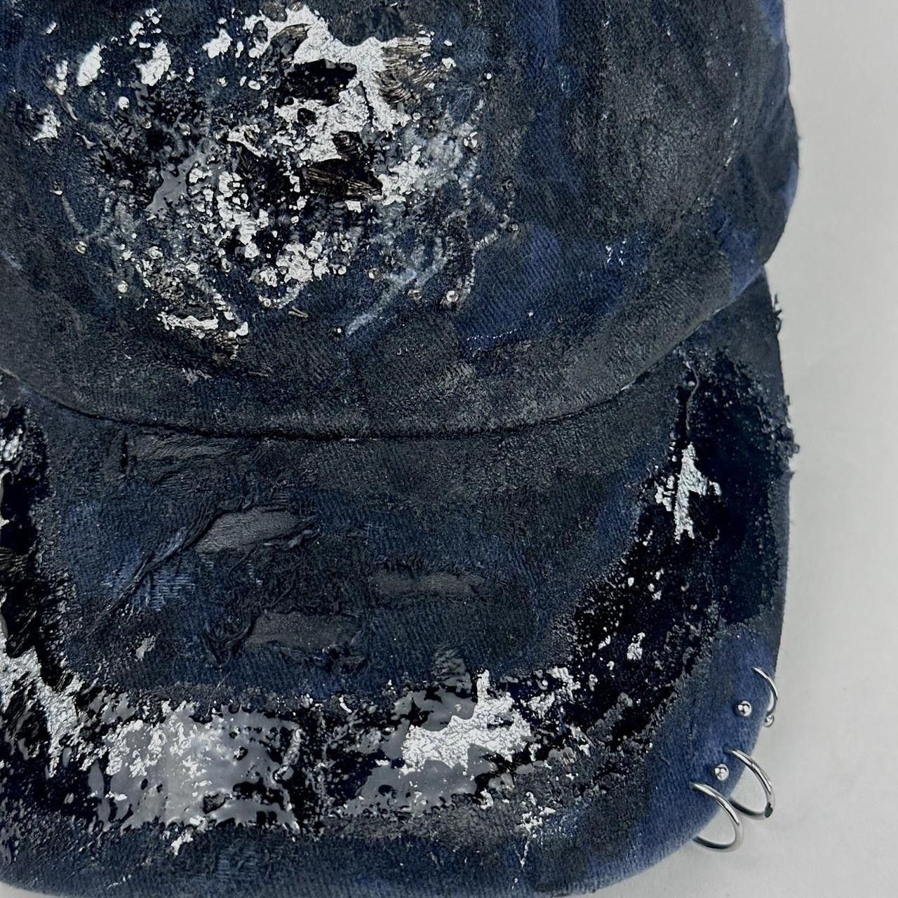 Other ASTROBOI* Black & Blue Indie Barbed Wire Pierced Hat Size ONE SIZE - 2 Thumbnail