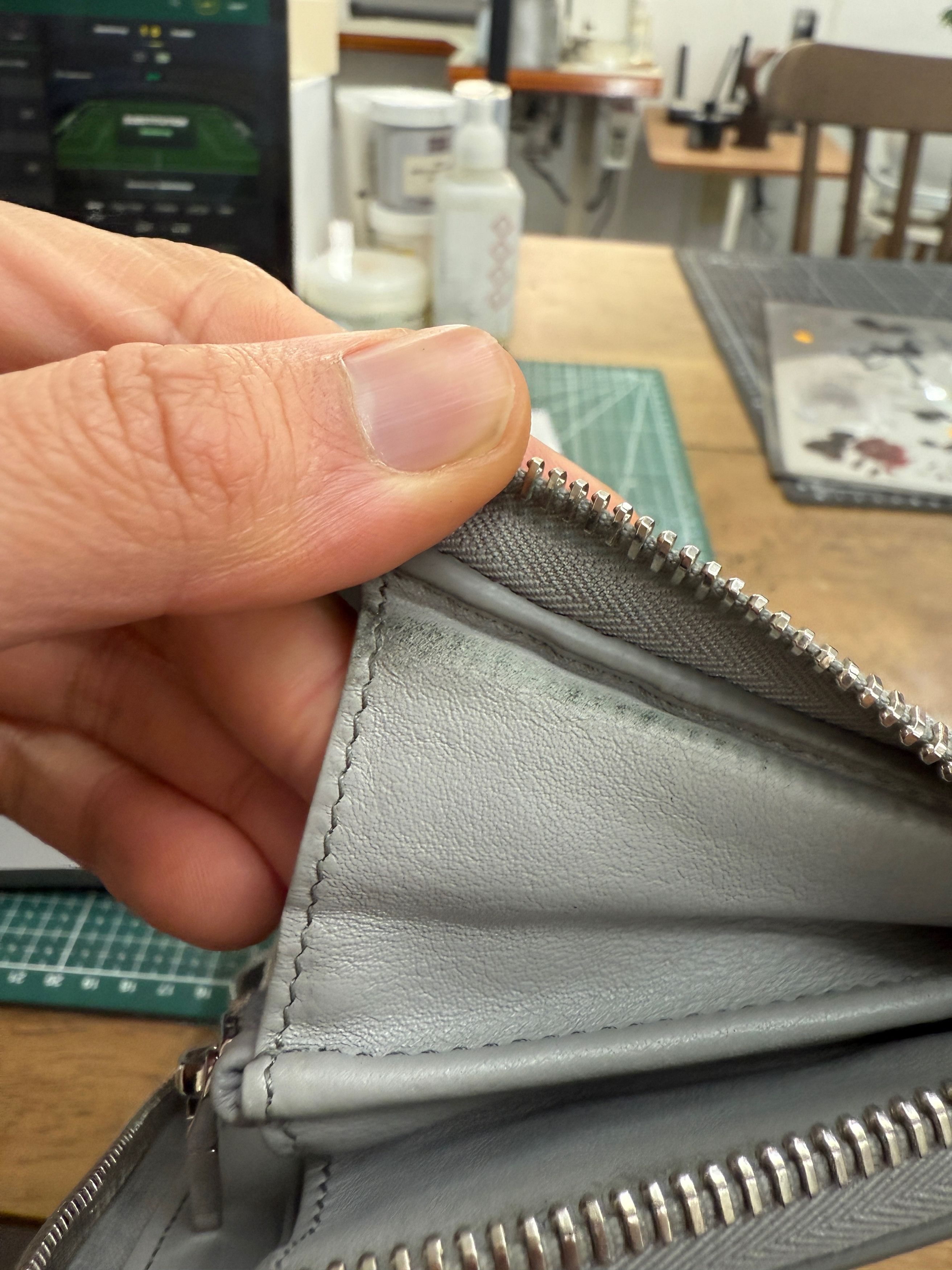 Dior Dior Grey Oblique Galaxy Leather Zipped Long Wallet Size ONE SIZE - 2 Thumbnail