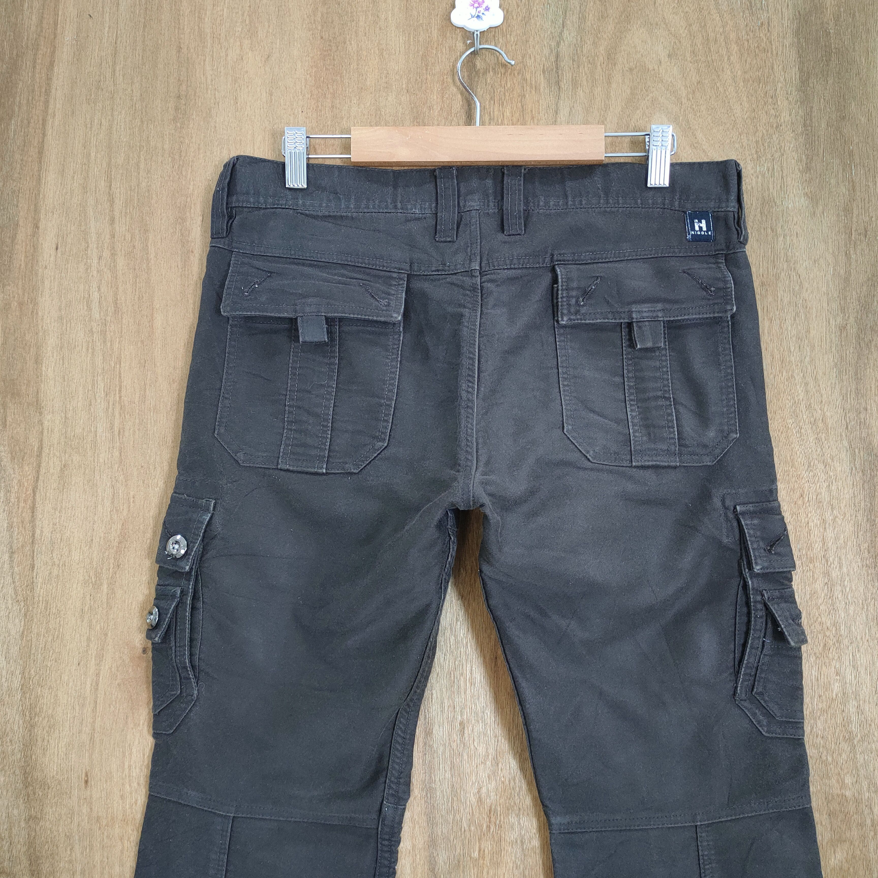 Japanese Brand VINTAGE NICOLE FLARE BROWN BONDAGE CARGO PANTS Size US 32 / EU 48 - 9 Thumbnail