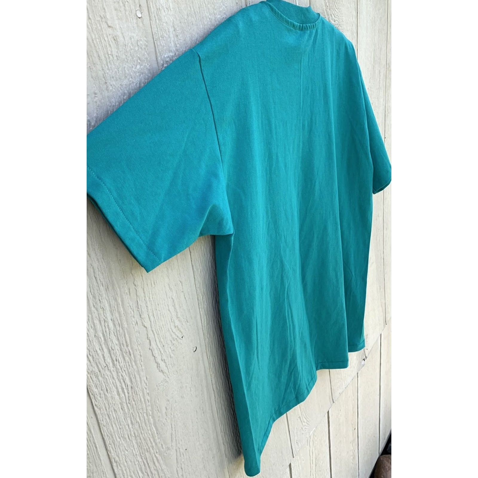 Hanes VINTAGE Hanes Horse Graphic Tee Shirt XL Adult Green Short Sleeve Crew Neck T-Shirt Men Size US XL / EU 56 / 4 - 7 Thumbnail