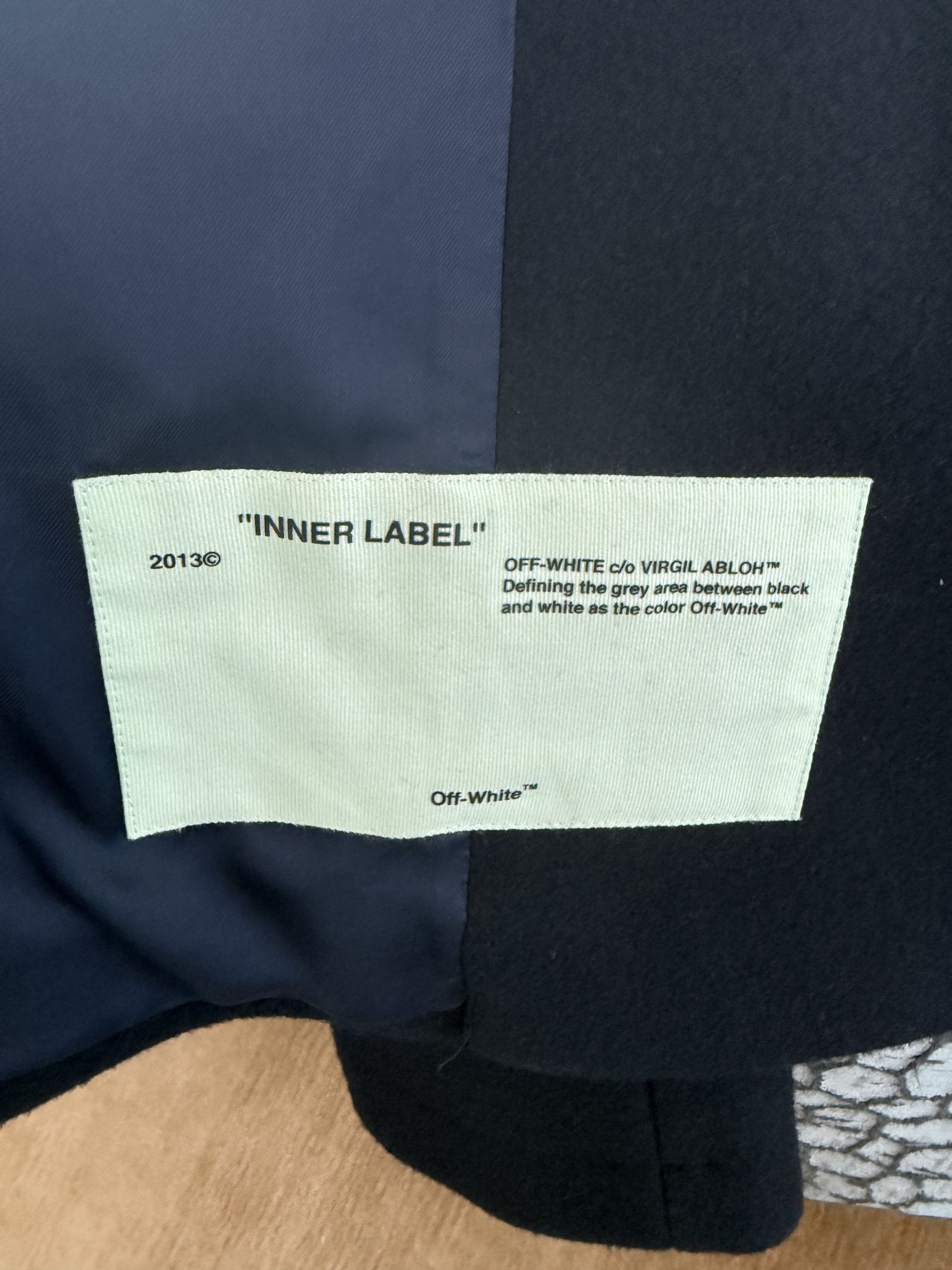 Off-White × Virgil Abloh Off-White Virgil Abloh Wool Peacoat Size US L / EU 52-54 / 3 - 9 Thumbnail
