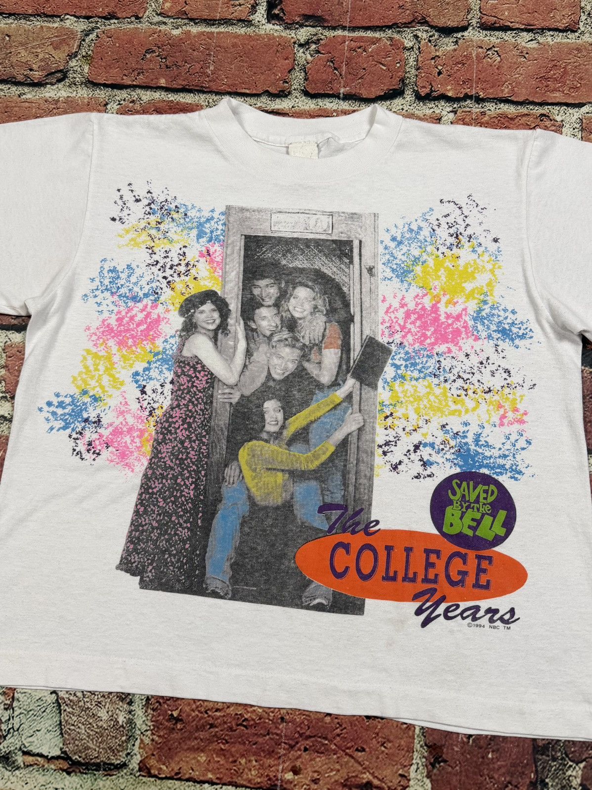 Vintage Vintage 1994 Saved by the Bell The College Years Cast Tee Size US M / EU 48-50 / 2 - 2 Thumbnail