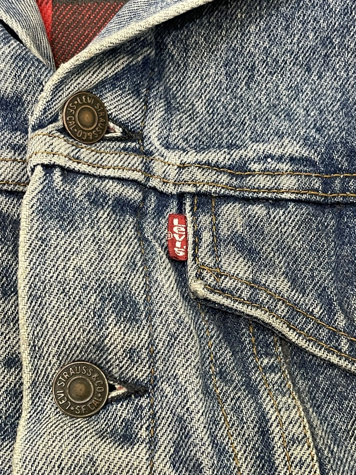 Levi's Vintage Clothing Vtg 1987 Levi’s Denim Trucker Jacket Flannel Lining 6🟩0 Size US S / EU 44-46 / 1 - 15 Thumbnail