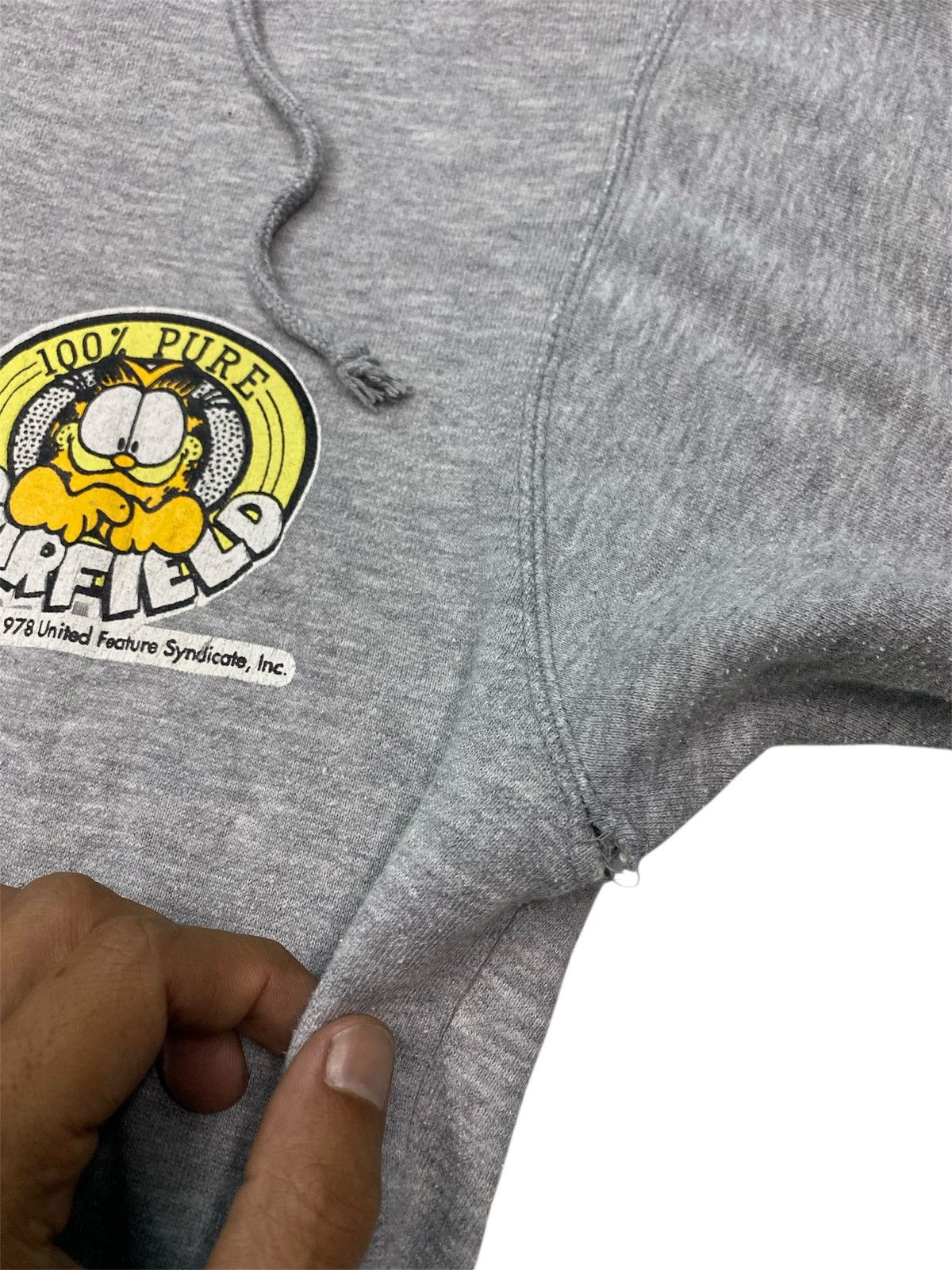 Vintage Vintage 80s GARFIELD real skate hoodie zip up Size US M / EU 48-50 / 2 - 4 Thumbnail