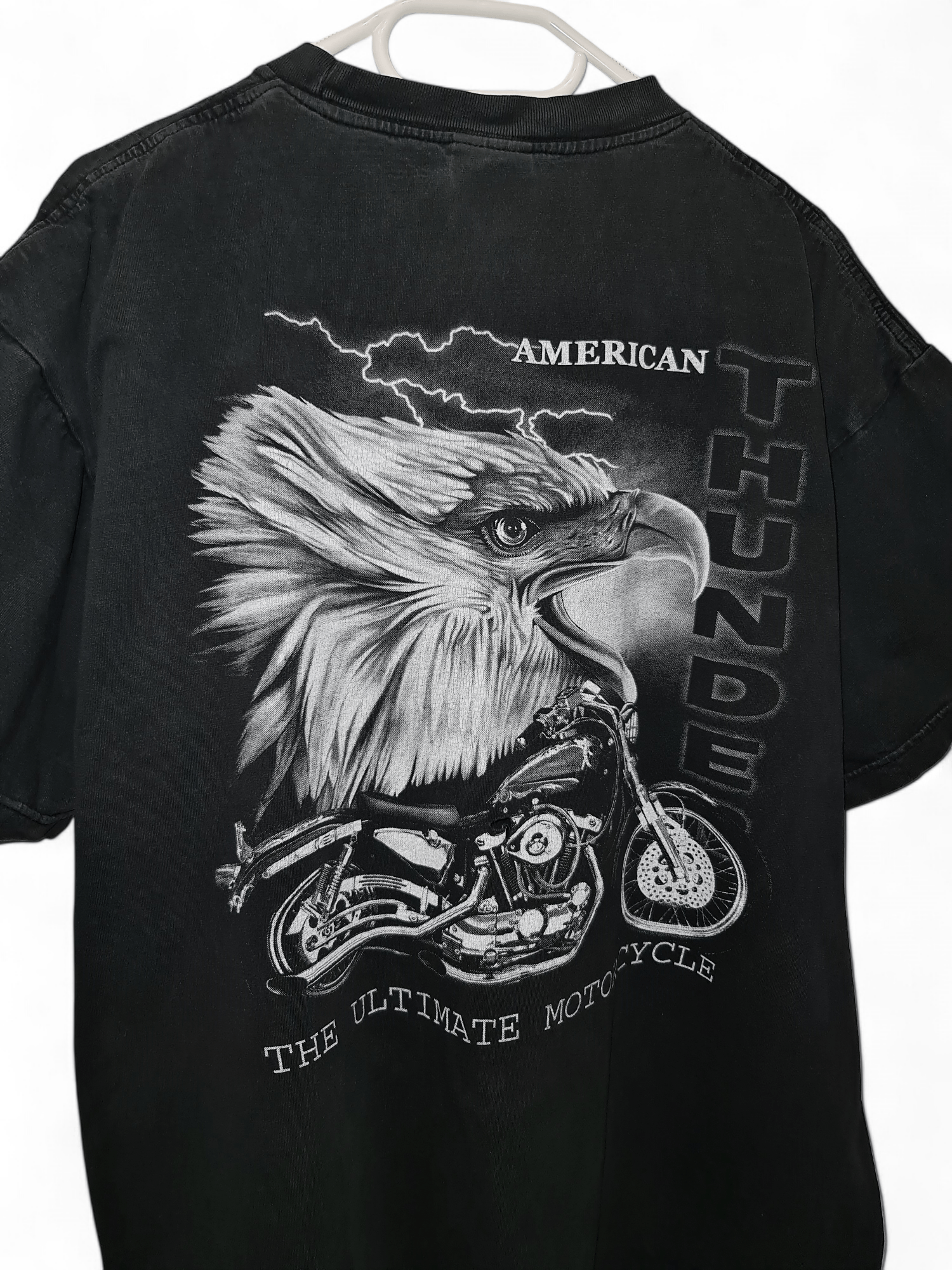 Vintage Vintage 90s American Thunder Eagle Bike T-Shirt tee XL Size US XL / EU 56 / 4 - 7 Thumbnail