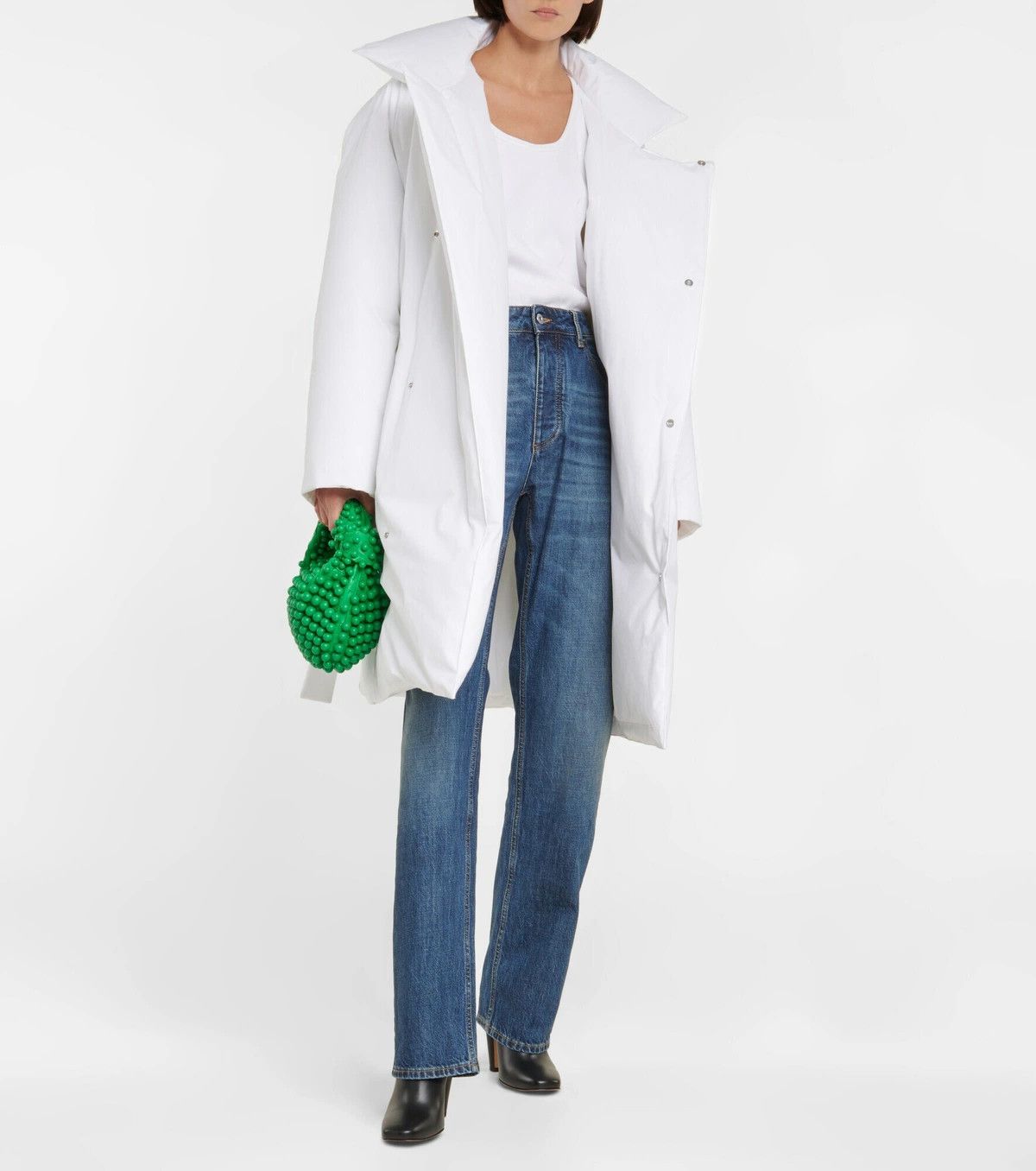 Bottega Veneta o1y0725 Padded Jacket in White Size XXS / US 00 / IT 34 - 4 Thumbnail