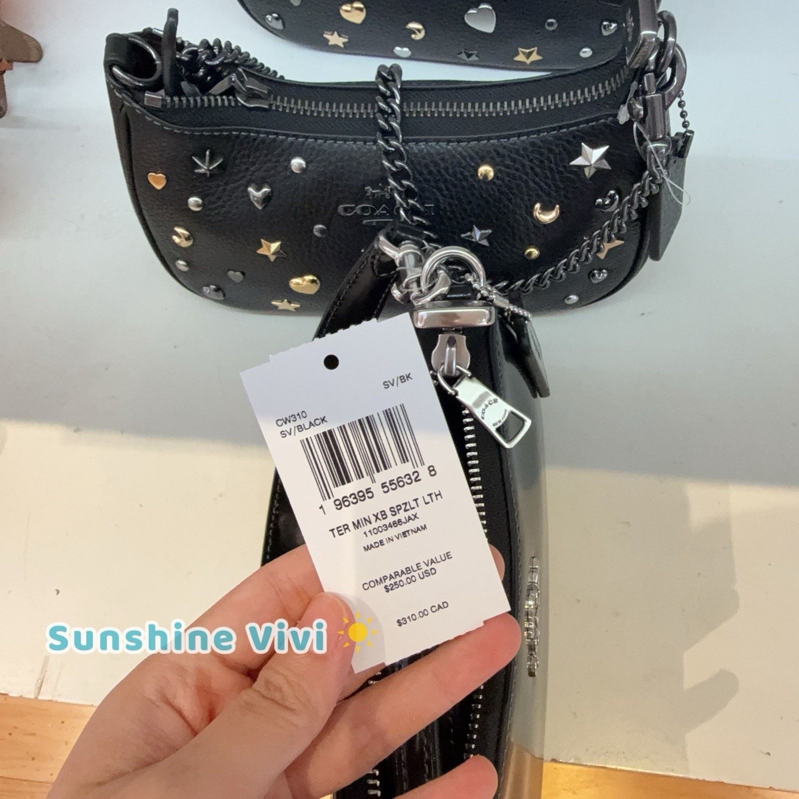 Coach NWT Coach Teri Mini Crossbody Shoulder Bag Leather CW310 Size ONE SIZE - 6 Thumbnail