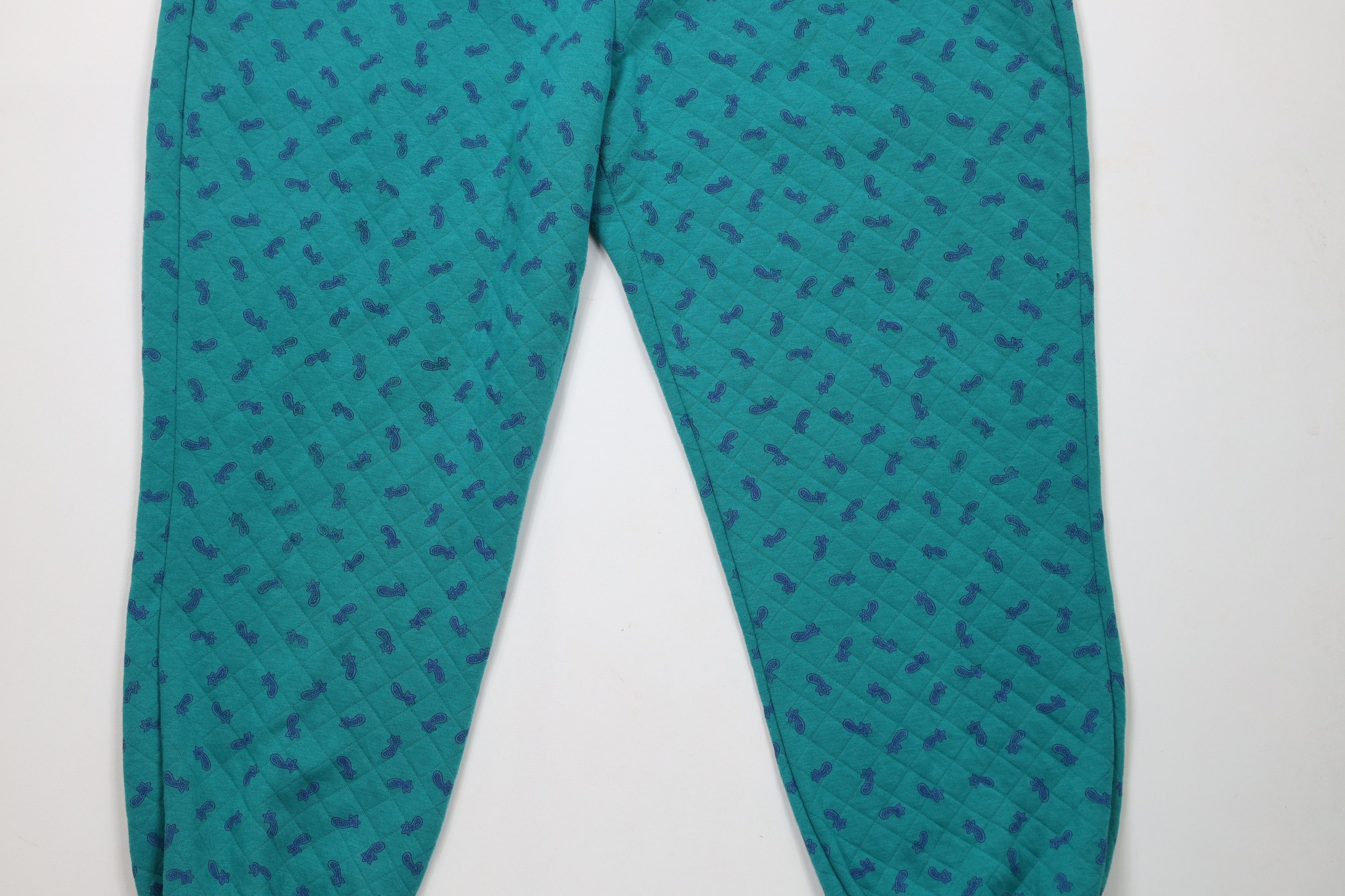 Vintage Vintage 90s Streetwear Paisley Cuffed Sweatpants Joggers Size 22" - 3 Thumbnail