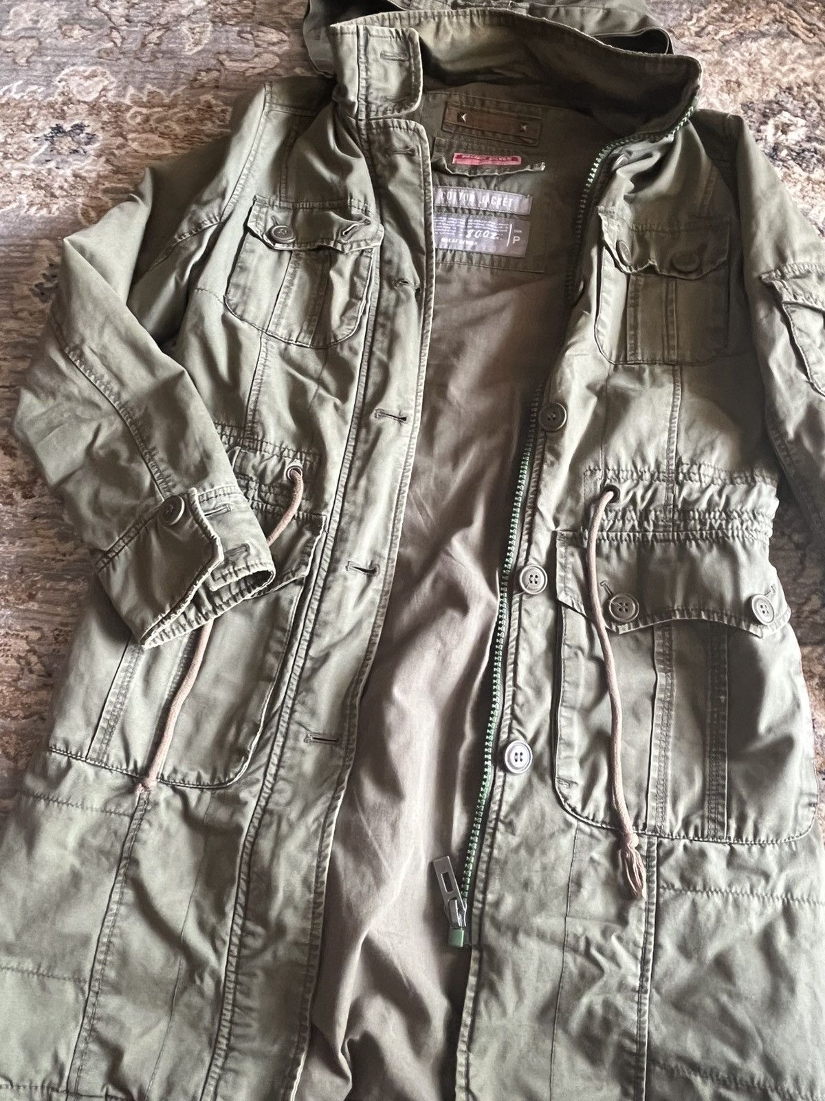 Vintage PACIFIC SILVER Y2K STONE WASH COTTON UTILITY PARKA S-M Size S / US 4 / IT 40 - 3 Thumbnail