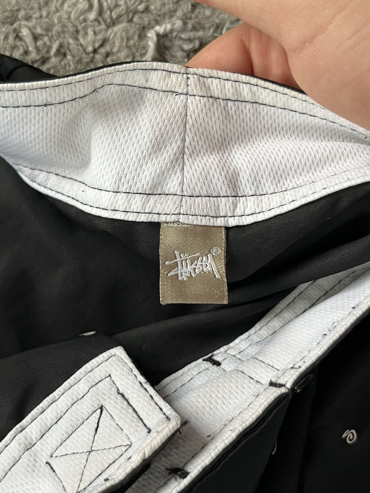 Stussy Vintage Cargo Shorts Stussy Monogram Streetwear Size US 34 / EU 50 - 8 Thumbnail