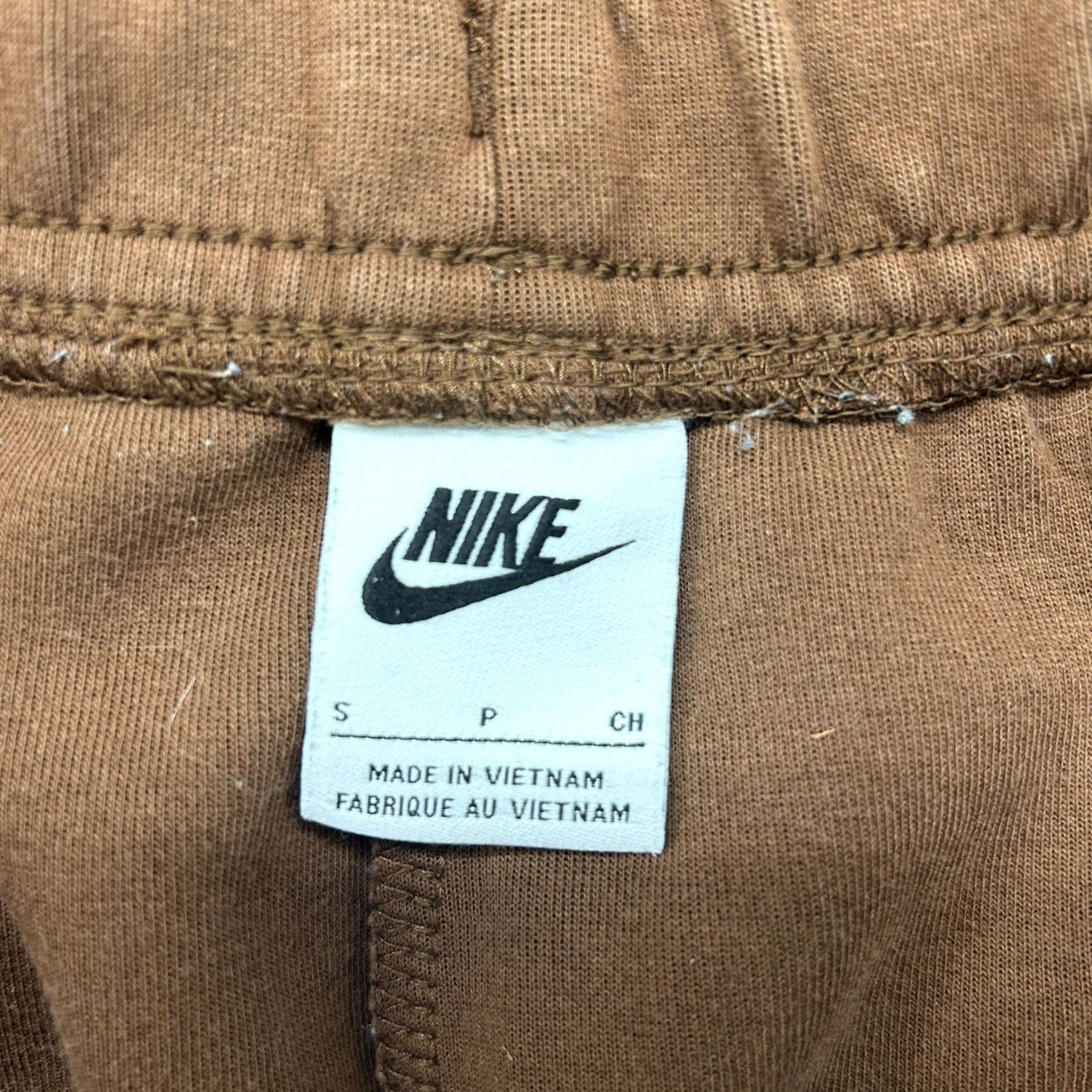 Nike Nike Pants Mens S Brown Jogger Sweat Swoosh Tech Fleece Cotton Mocha NSW Size US 29 - 5 Thumbnail