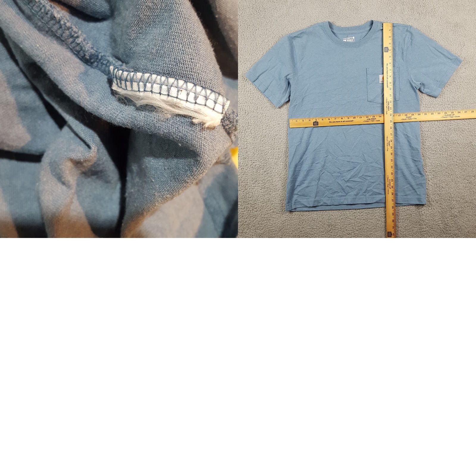 Carhartt VINTAGE Carhartt Blue Pocket Tee Shirt Men's Medium Relaxed Fit Outdoor Workwear 90s Retro Size US M / EU 48-50 / 2 - 8 Thumbnail