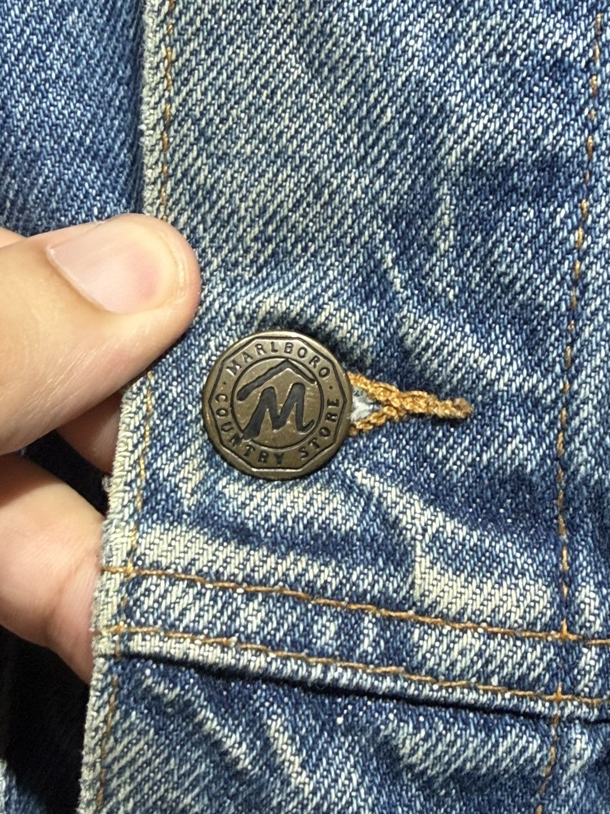Marlboro Classics Vintage Marlboro Denim jacket Size US S / EU 44-46 / 1 - 4 Thumbnail