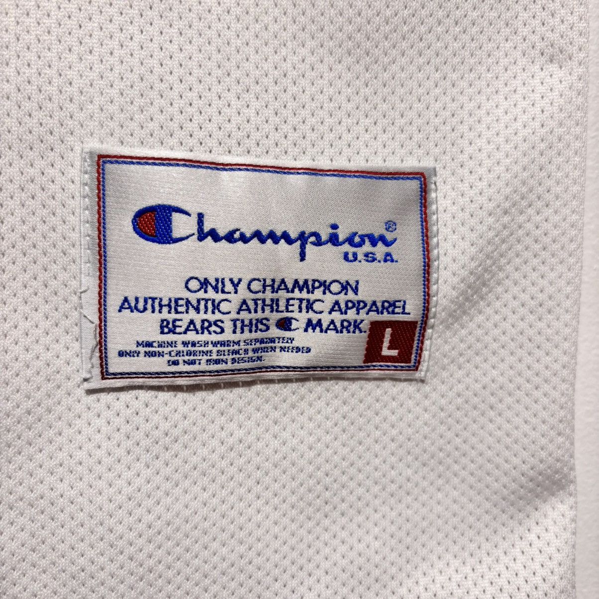 Champion MICHAEL JORDAN CHICAGO BULLS WHITE CHAMPION JERSEY 90s RARE Size US L / EU 52-54 / 3 - 9 Thumbnail