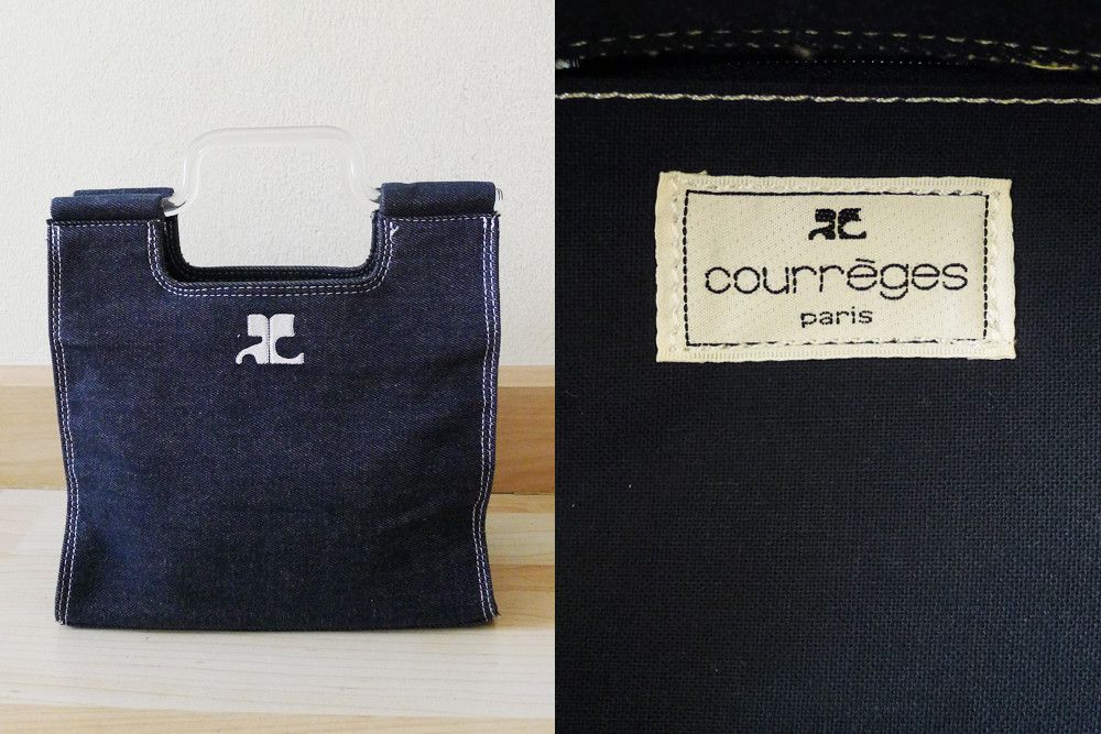 Courreges COURRÈGES PARIS navy denim small handbag, square purse Size ONE SIZE - 3 Thumbnail