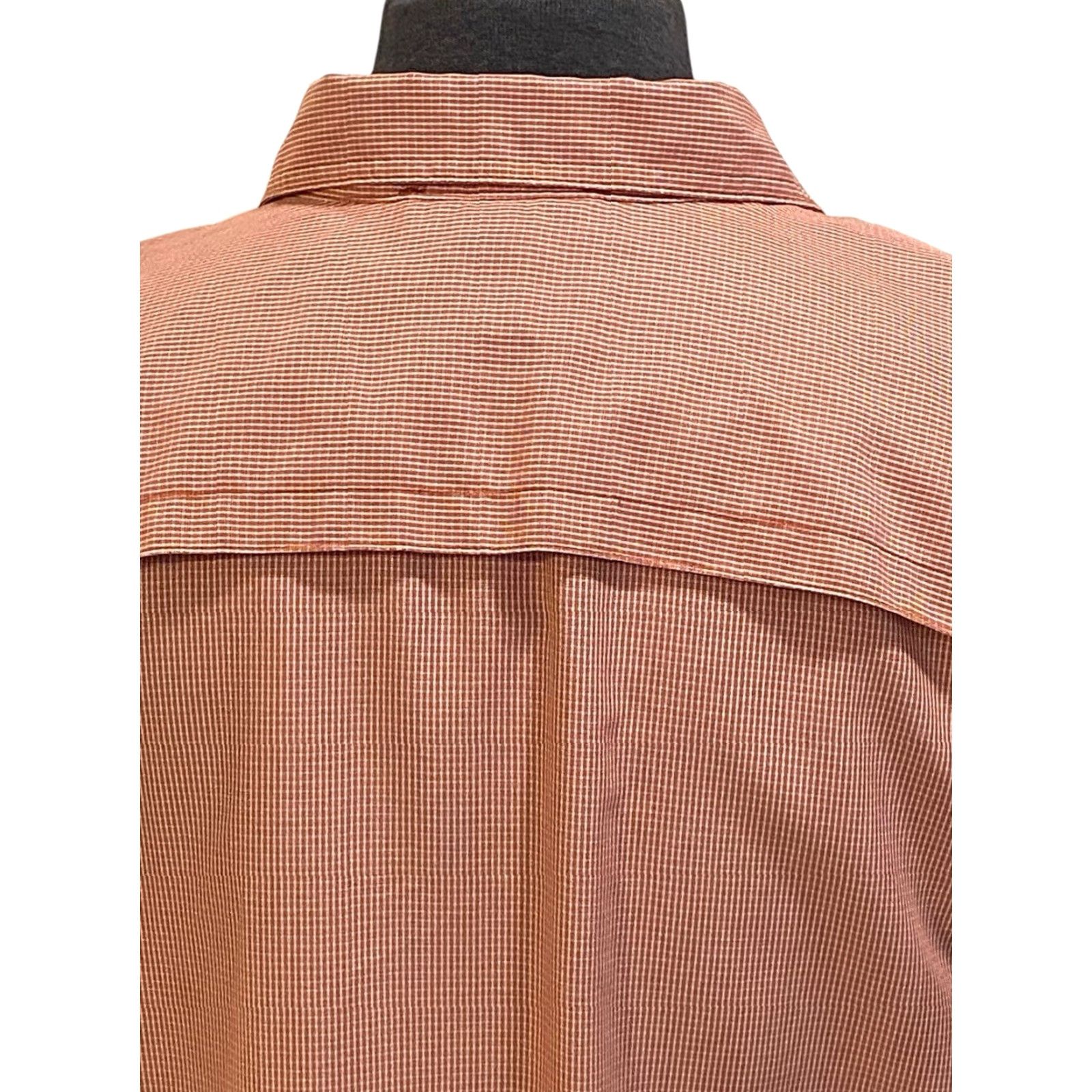 Eddie Bauer Eddie Bauer Mens Large Red White Plaid Performance Short Sleeve Pocket Shirt Size US L / EU 52-54 / 3 - 6 Thumbnail