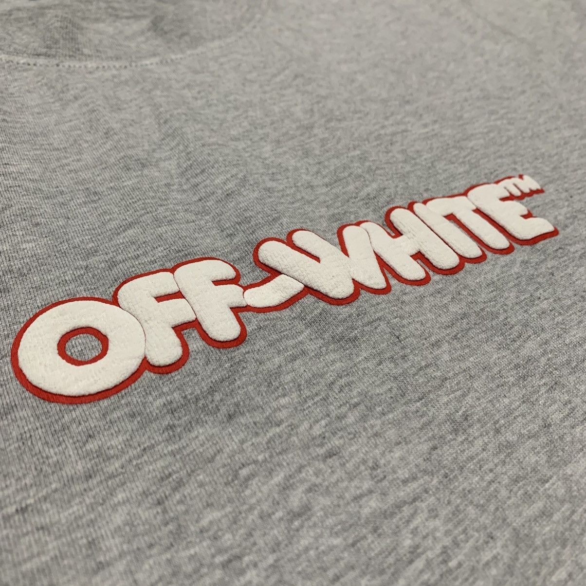 Off-White Off White Large Round Logo Skate Grey Tee Virgil Abloh Size US L / EU 52-54 / 3 - 4 Thumbnail